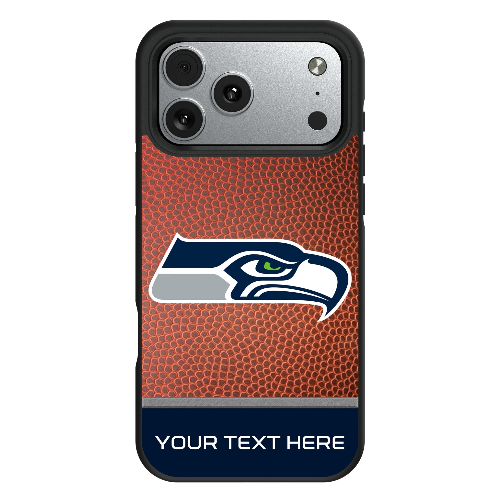 Seattle Seahawks Personalized Football iPhone Bump Phone Case for Apple iPhone#Device_iPhone 17 Pro Max