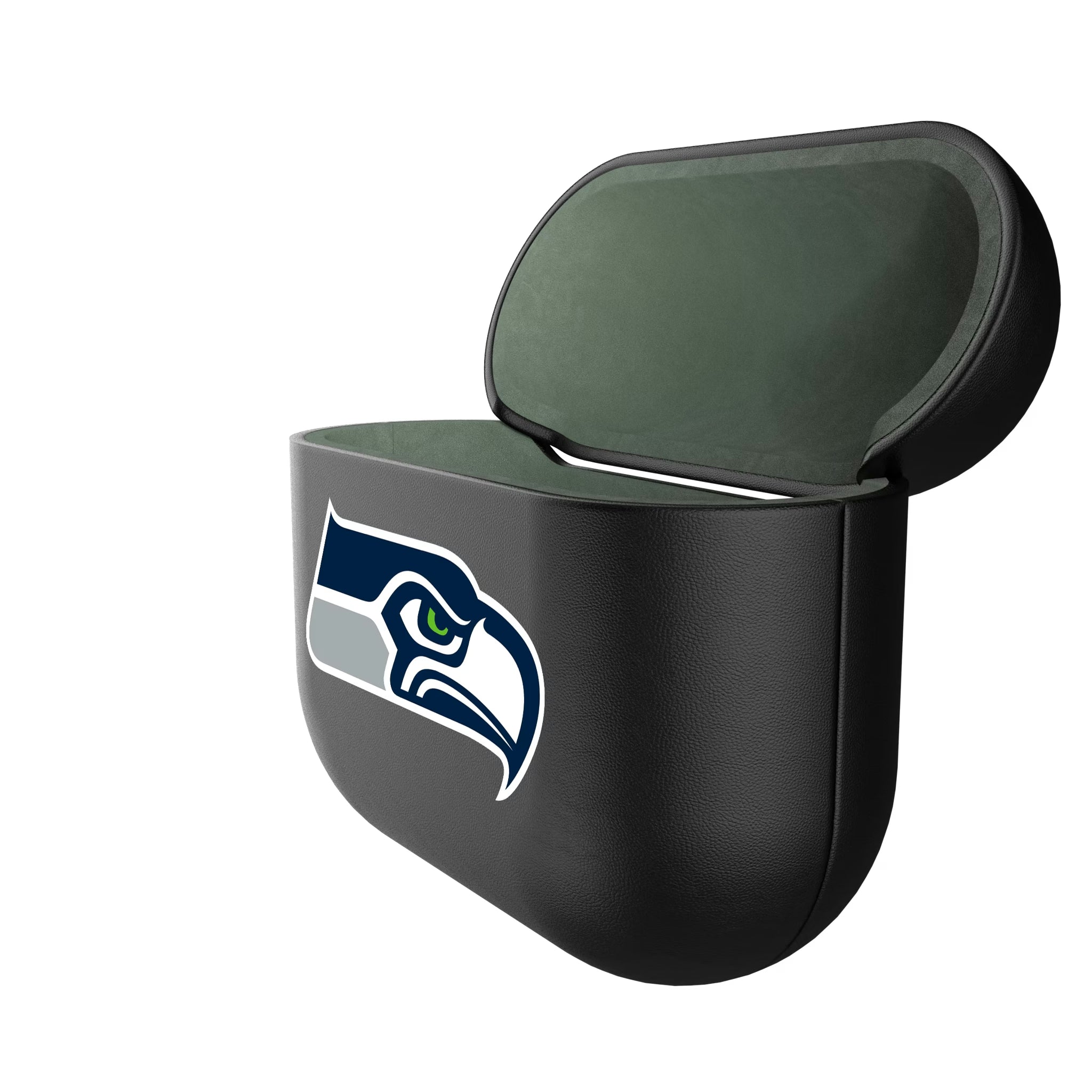 Seattle Seahawks Personalized Insignia AirPods AirPod Case Cover - Isometric View#Device_AirPods 3rd Gen