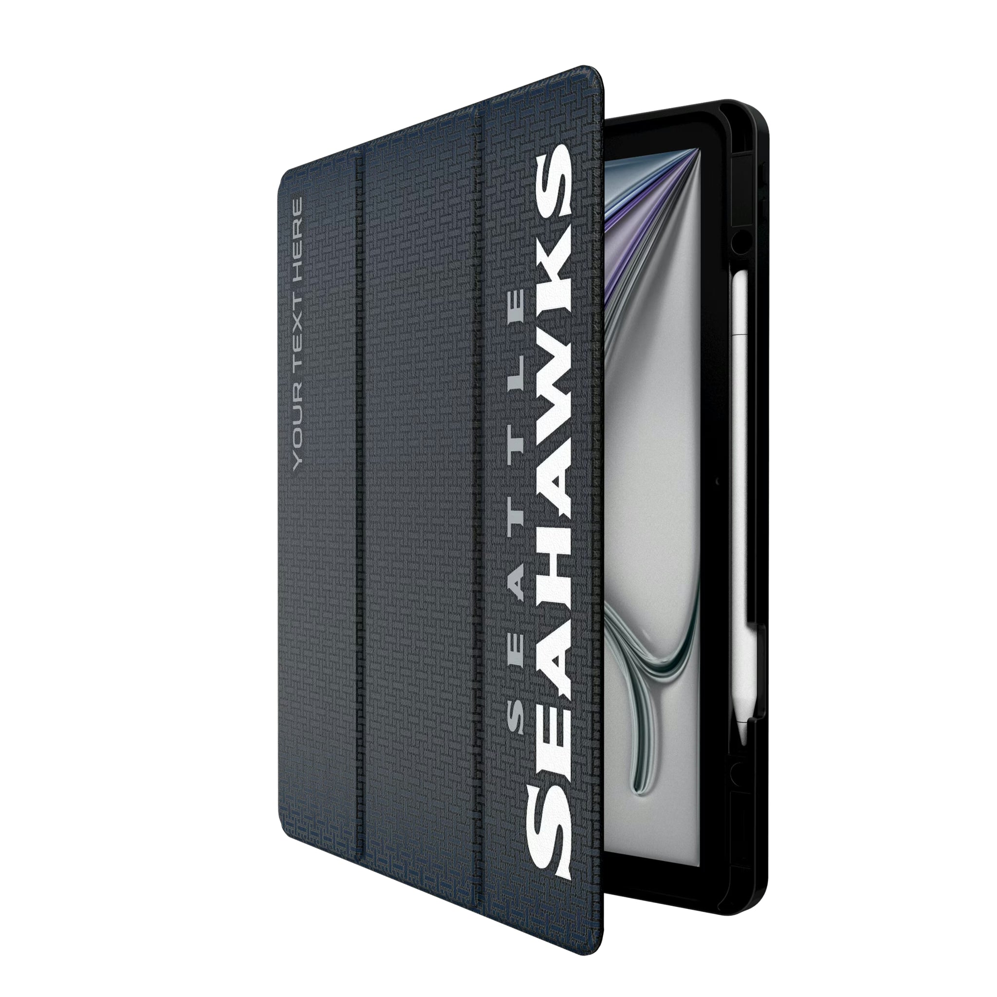 Seattle Seahawks Personalized Linen iPad Tablet Case for Apple iPad