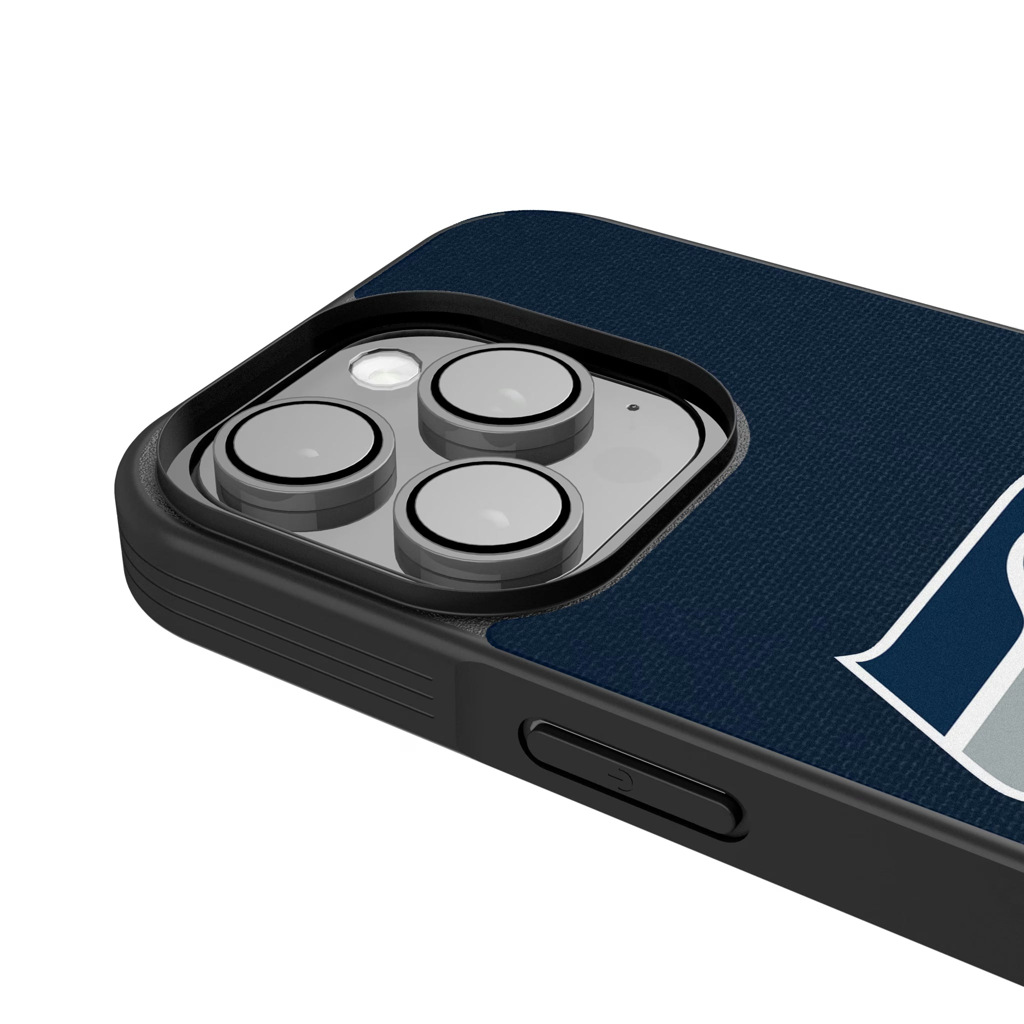 Seattle Seahawks Personalized Stripe iPhone Bump Phone Case for Apple iPhone - Detail
