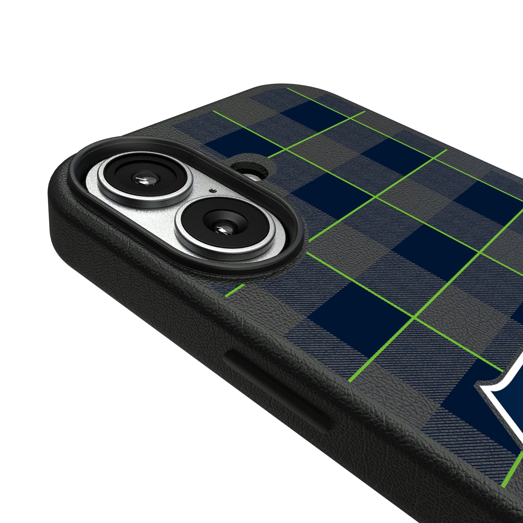 Seattle Seahawks Plaid iPhone MagSafe Compatible Phone Case for Apple iPhone - Detail#Device_iPhone 17