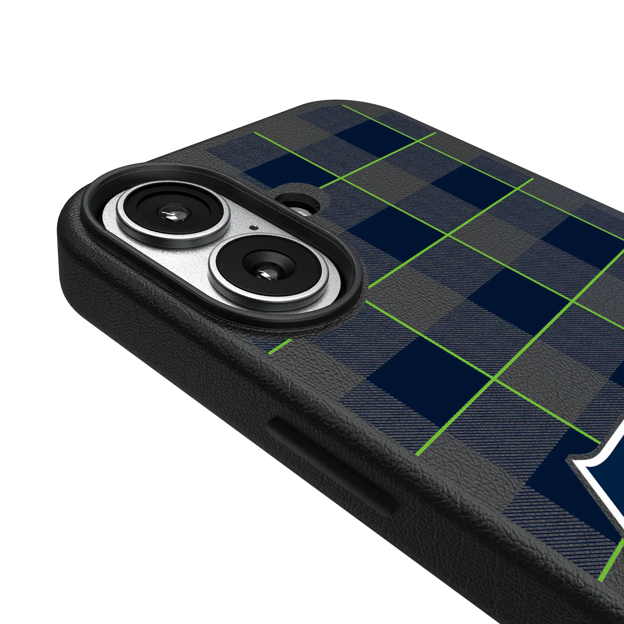 Seattle Seahawks Plaid iPhone MagSafe Compatible Phone Case for Apple iPhone - Detail#Device_iPhone 17