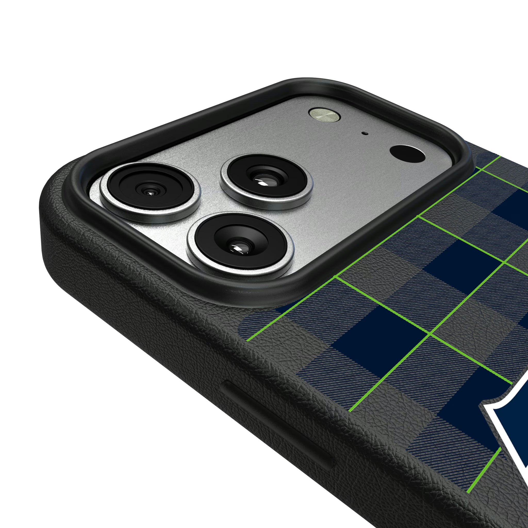 Seattle Seahawks Plaid iPhone MagSafe Compatible Phone Case for Apple iPhone - Detail#Device_iPhone 17 Pro Max