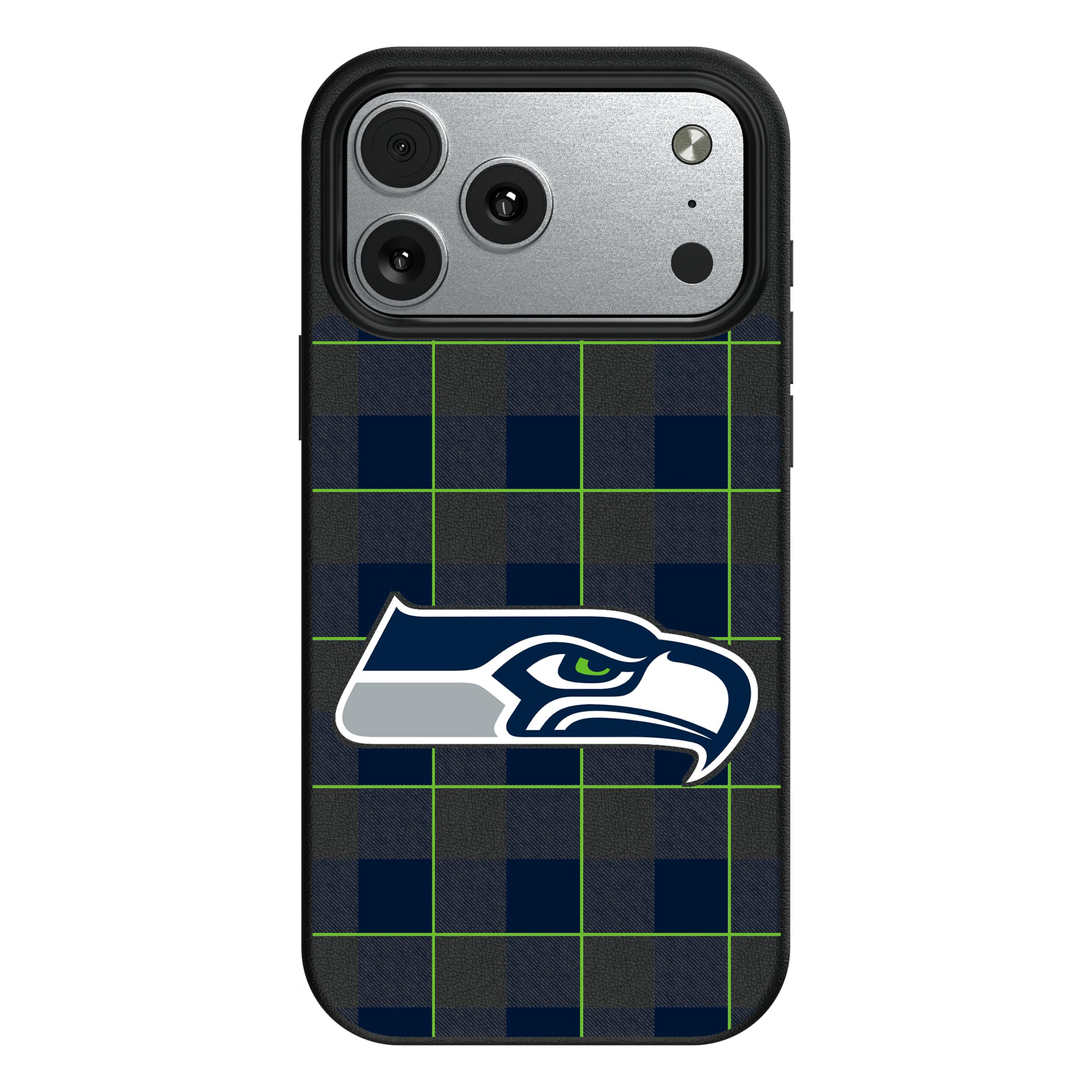 Seattle Seahawks Plaid iPhone MagSafe Compatible Phone Case for Apple iPhone#Device_iPhone 17 Pro Max