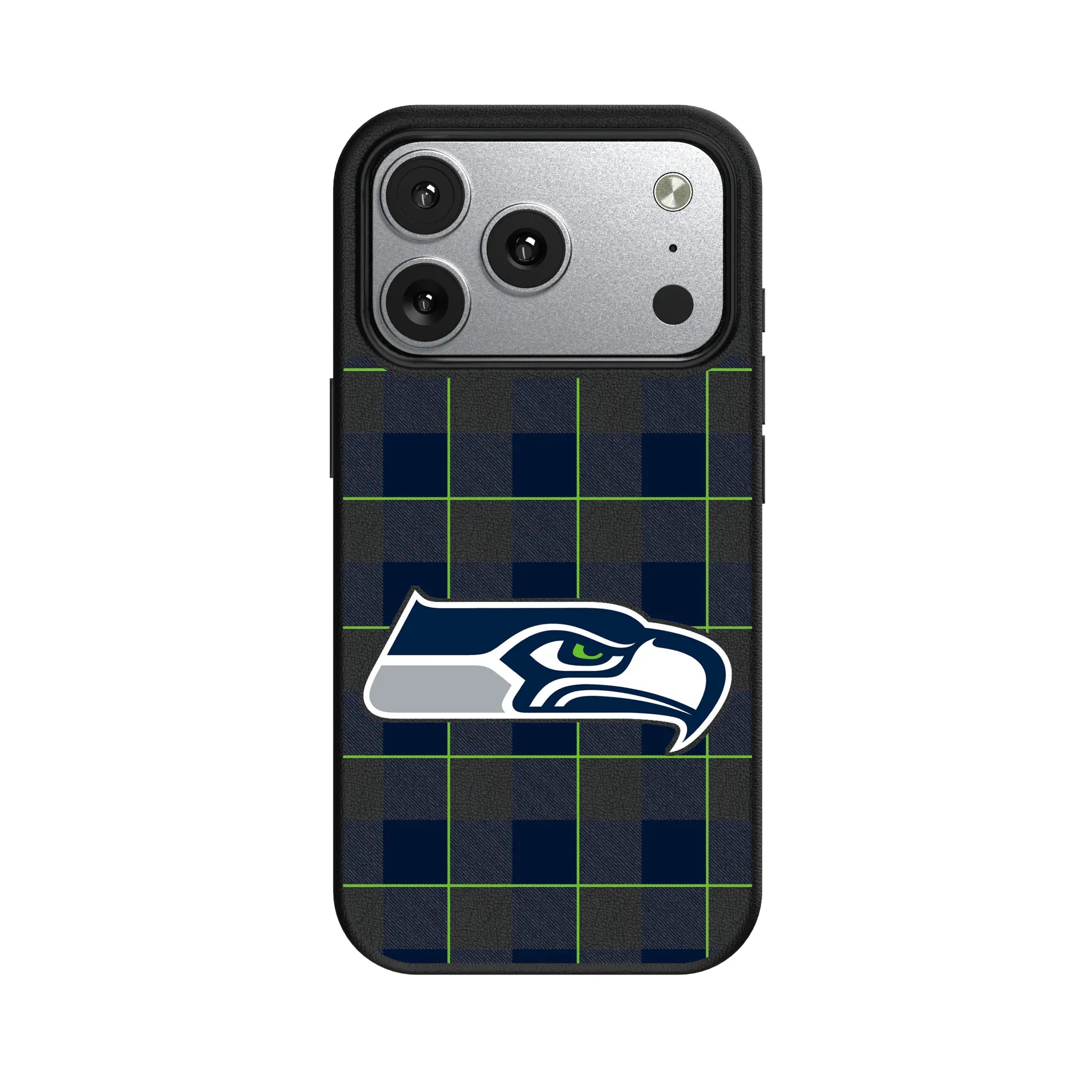 Seattle Seahawks Plaid iPhone MagSafe Compatible Phone Case for Apple iPhone#Device_iPhone 17 Pro