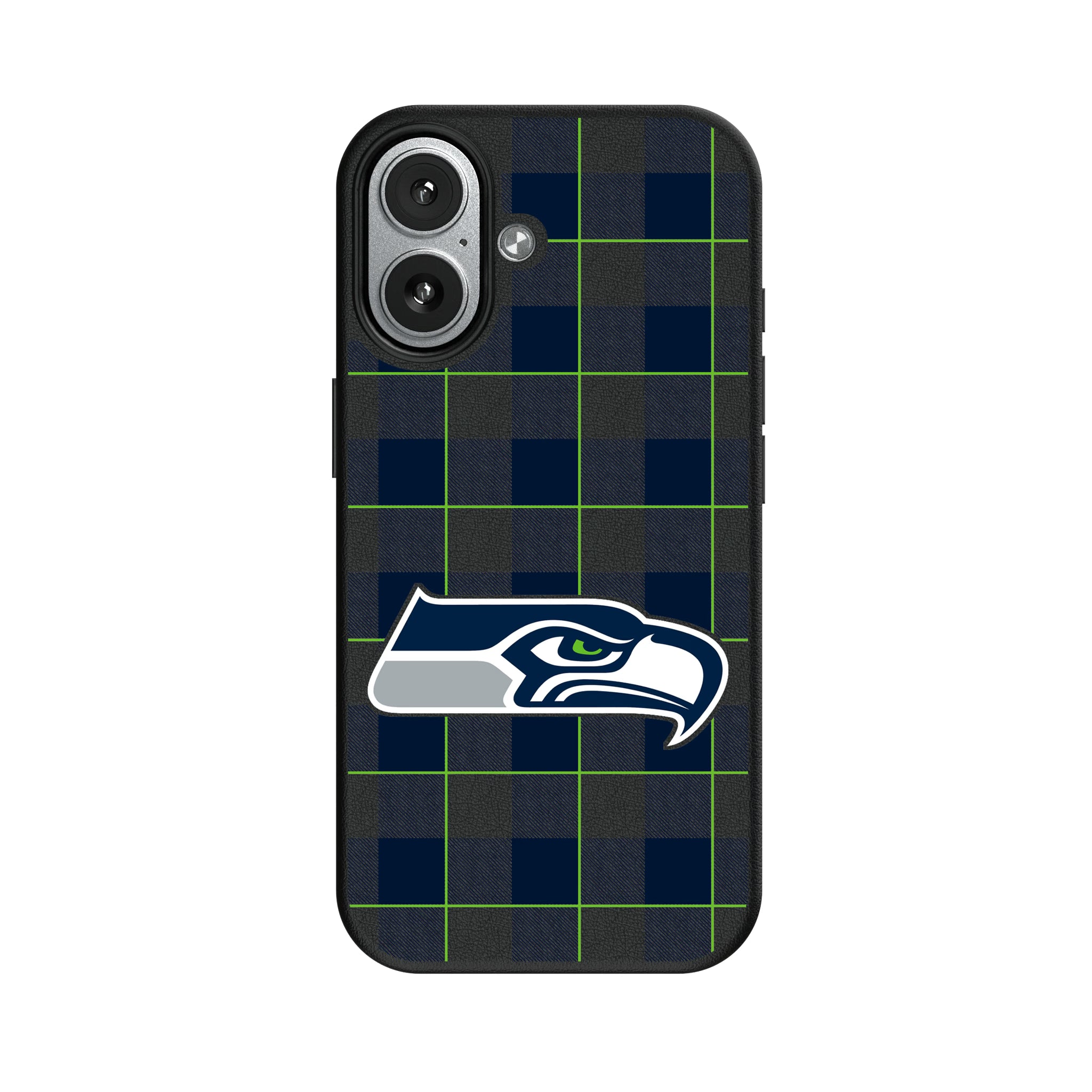 Seattle Seahawks Plaid iPhone MagSafe Compatible Phone Case for Apple iPhone#Device_iPhone 17