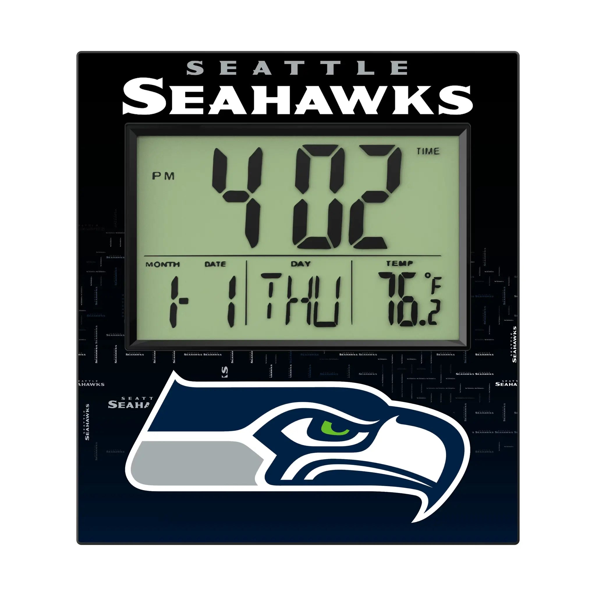 Seattle Seahawks Quadtile Wall Clock
