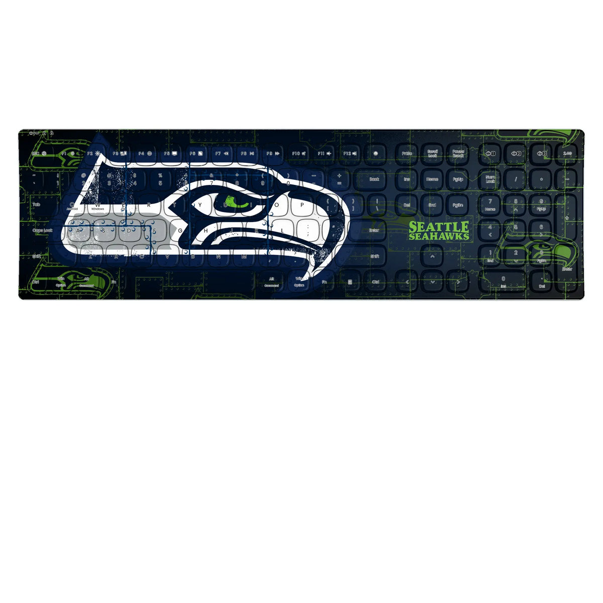 Seattle Seahawks Rivet KKB605 Curved Wireless Keyboard