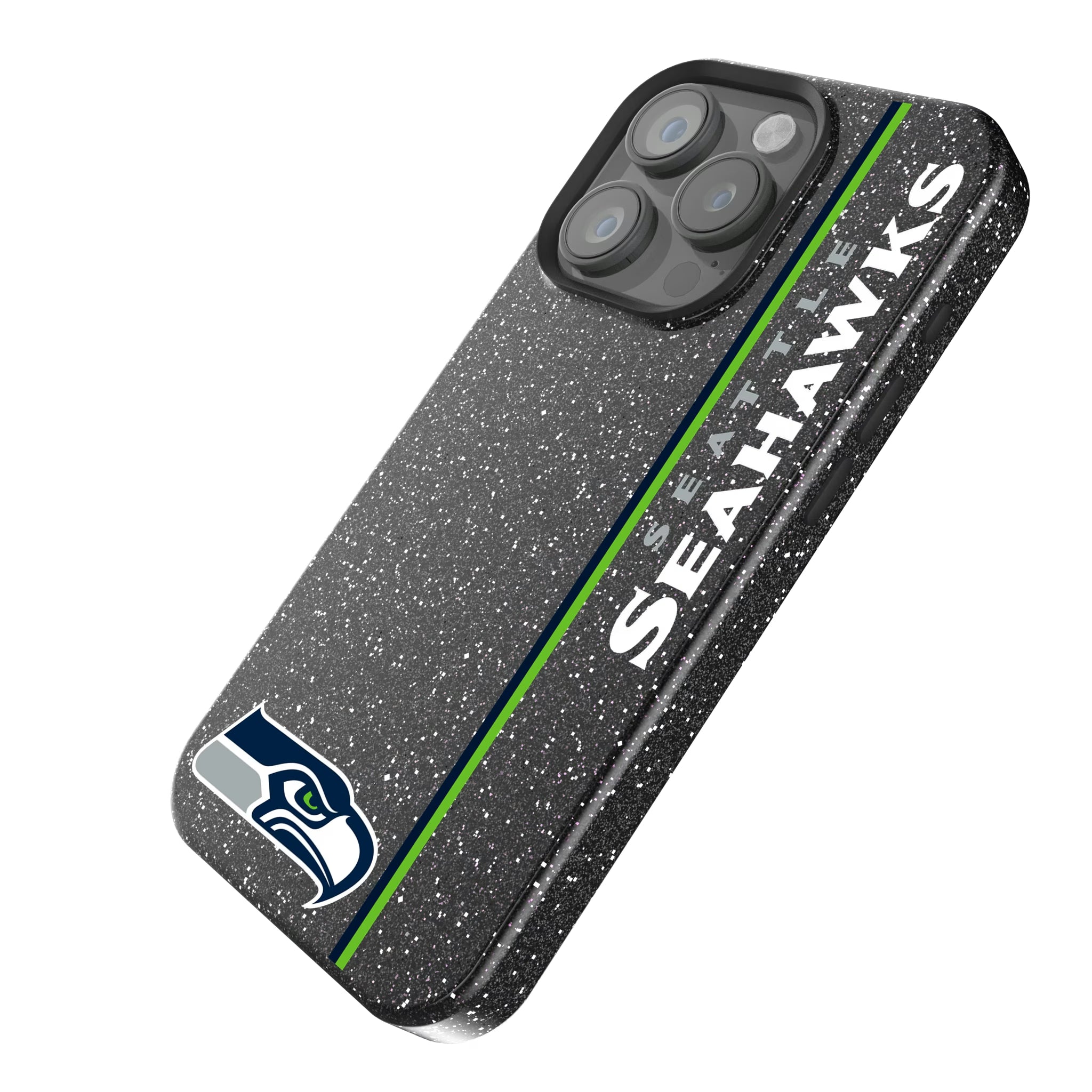 Seattle Seahawks Sidebar iPhone Bling Phone Case for Apple iPhone - Isometric View