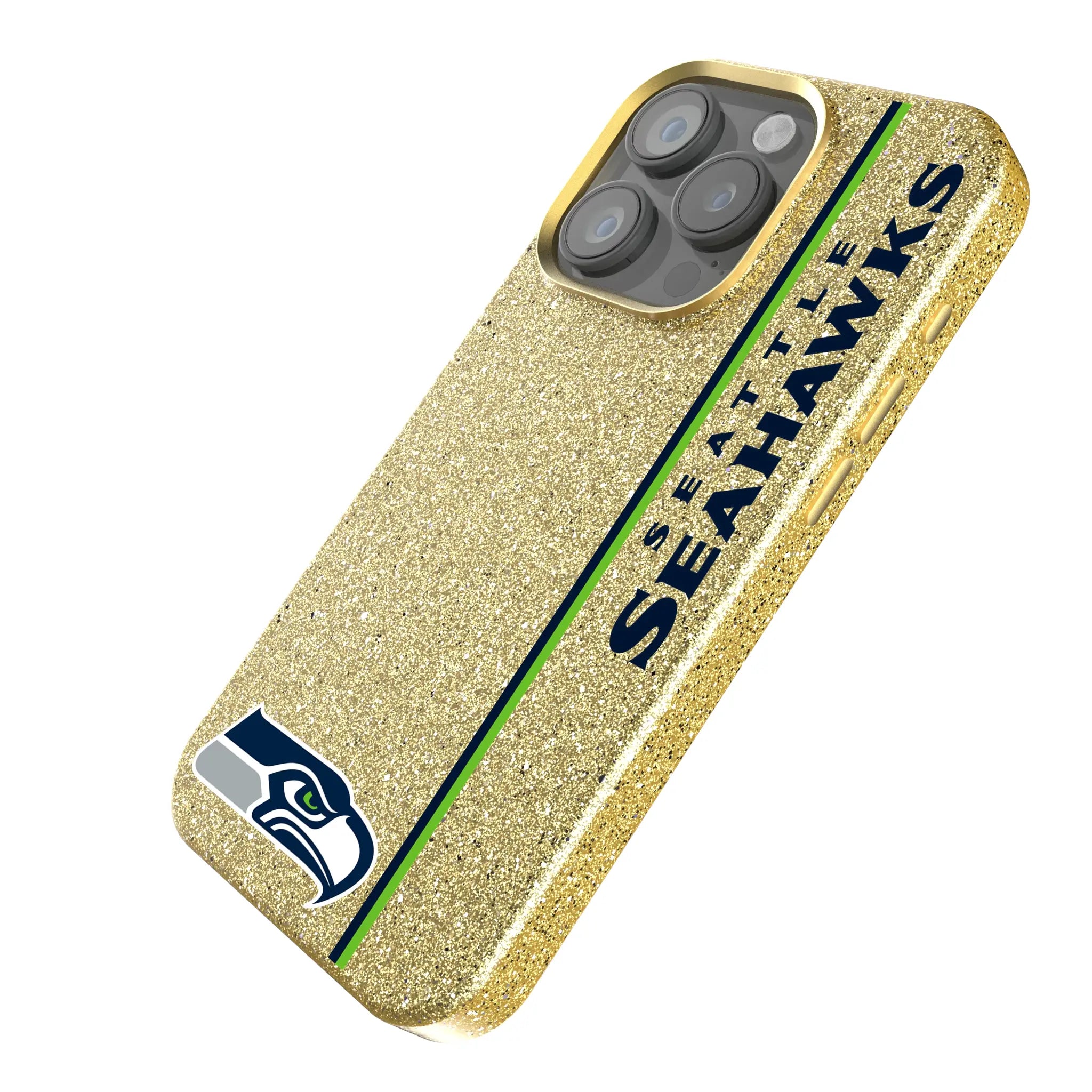 Seattle Seahawks Sidebar iPhone Bling Phone Case for Apple iPhone - Isometric View