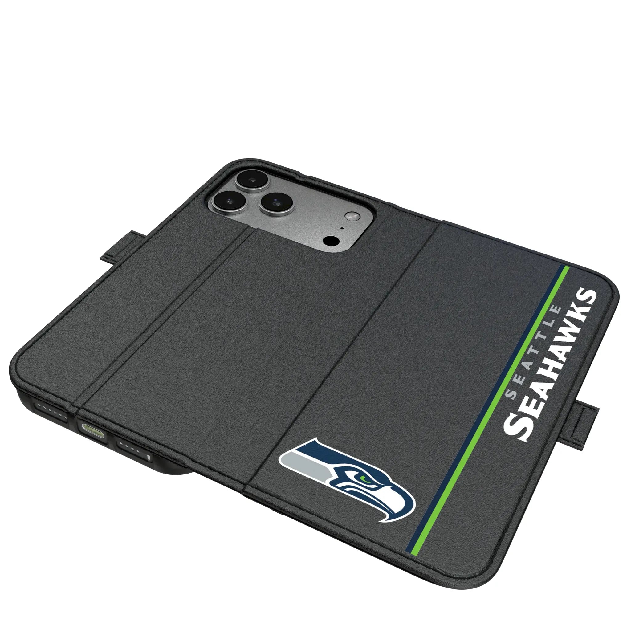 Seattle Seahawks Sidebar iPhone Folio Phone Case for Apple iPhone#Device_iPhone 17 Pro Max