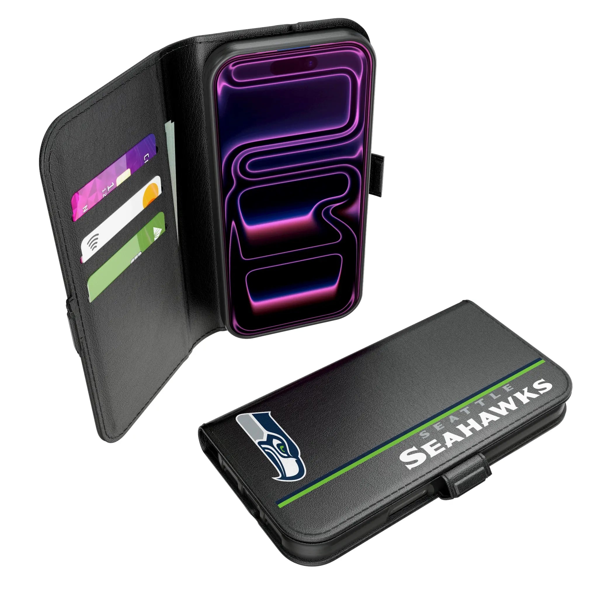 Seattle Seahawks Sidebar iPhone Folio Phone Case for Apple iPhone#Device_iPhone 17 Pro