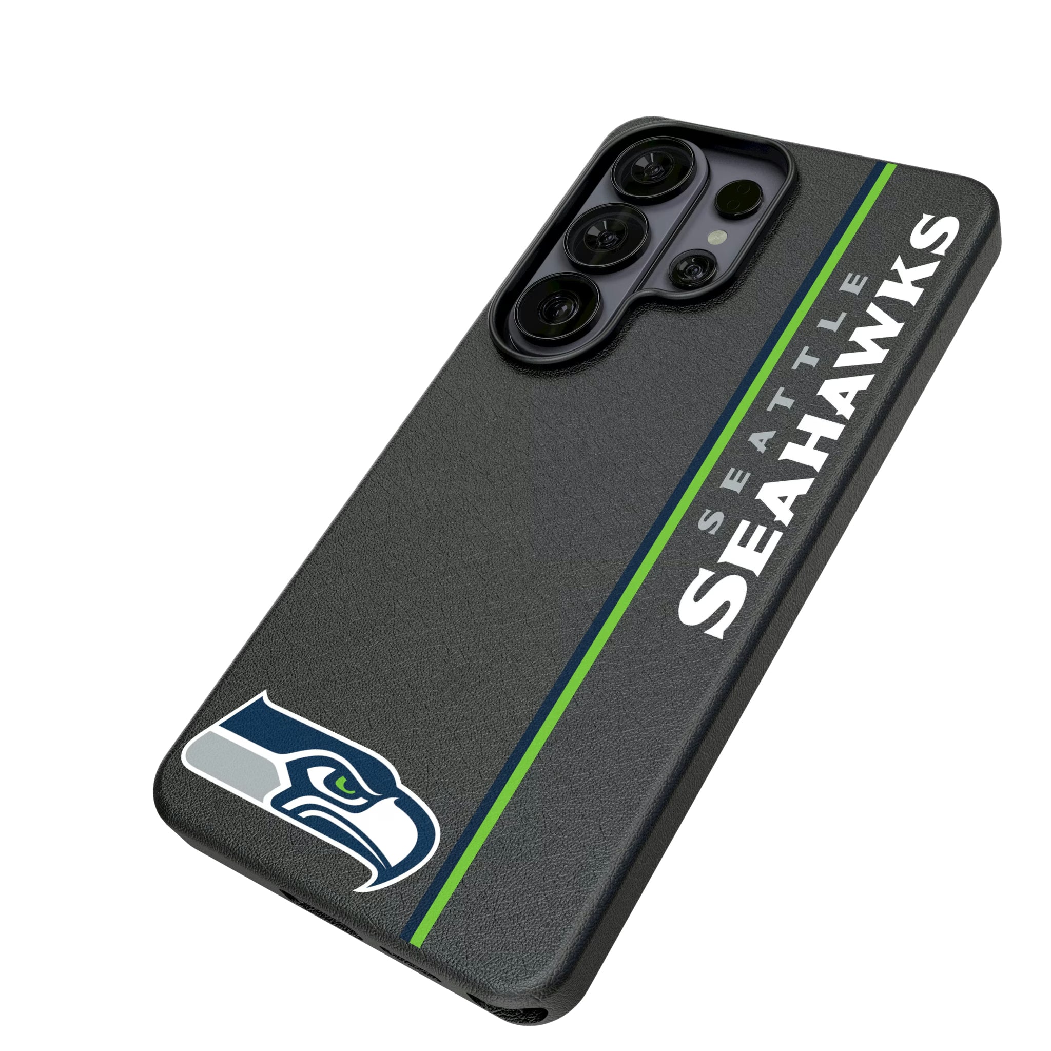 Seattle Seahawks Sidebar Galaxy MagSafe Compatible Phone Case for Samsung Galaxy - Isometric View