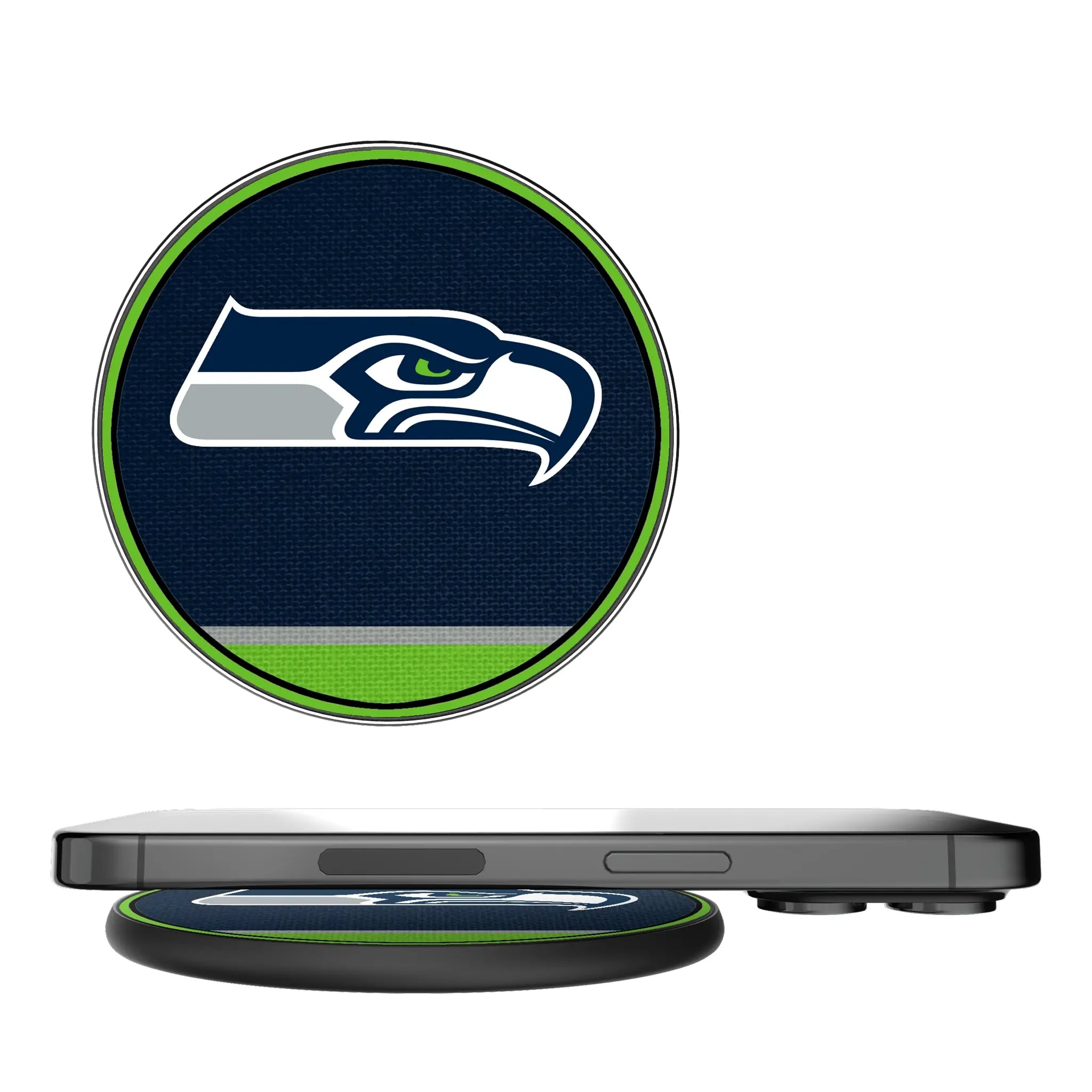 Seattle Seahawks Stripe 15-Watt Wireless Charger