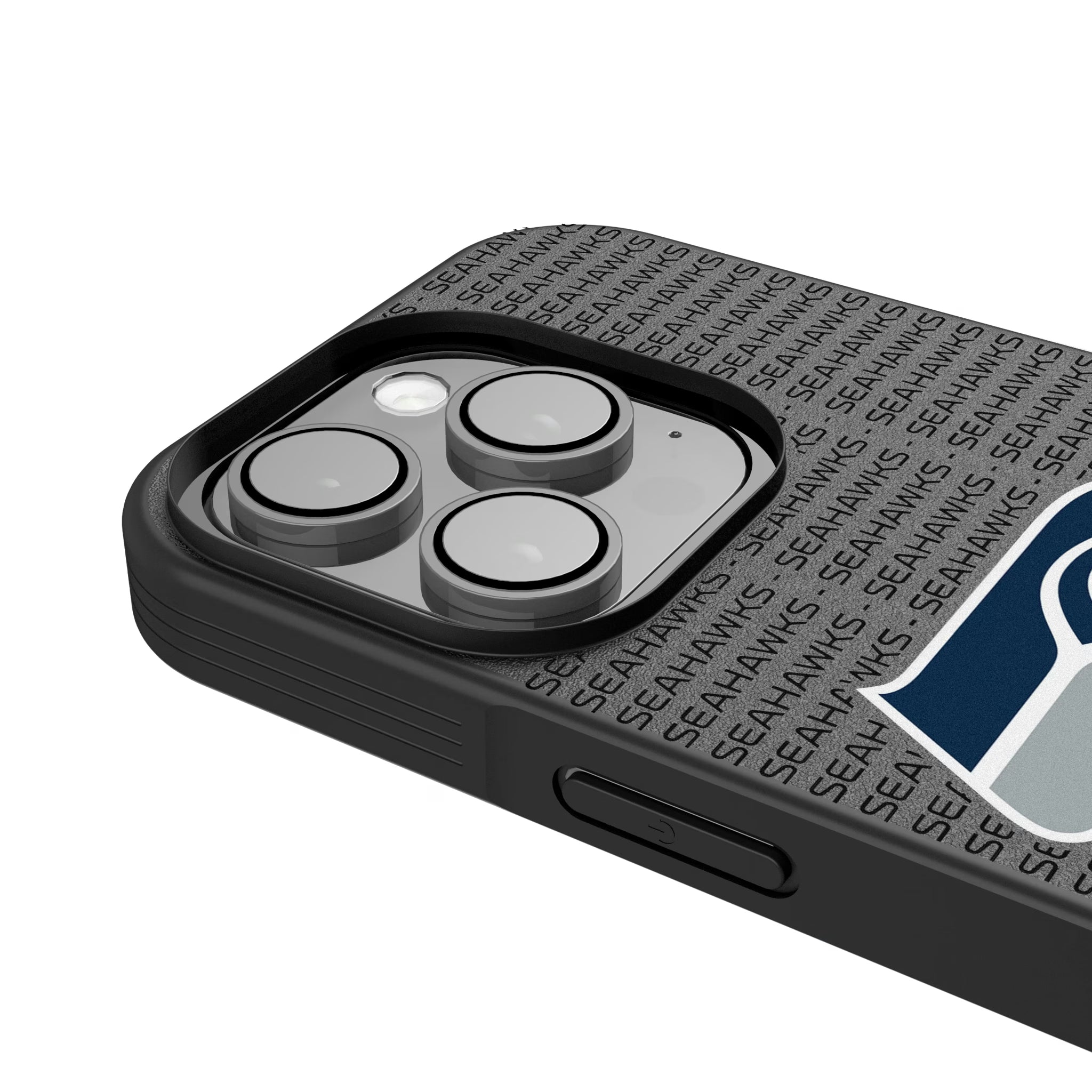 Seattle Seahawks Text Backdrop iPhone Bump Phone Case for Apple iPhone - Detail