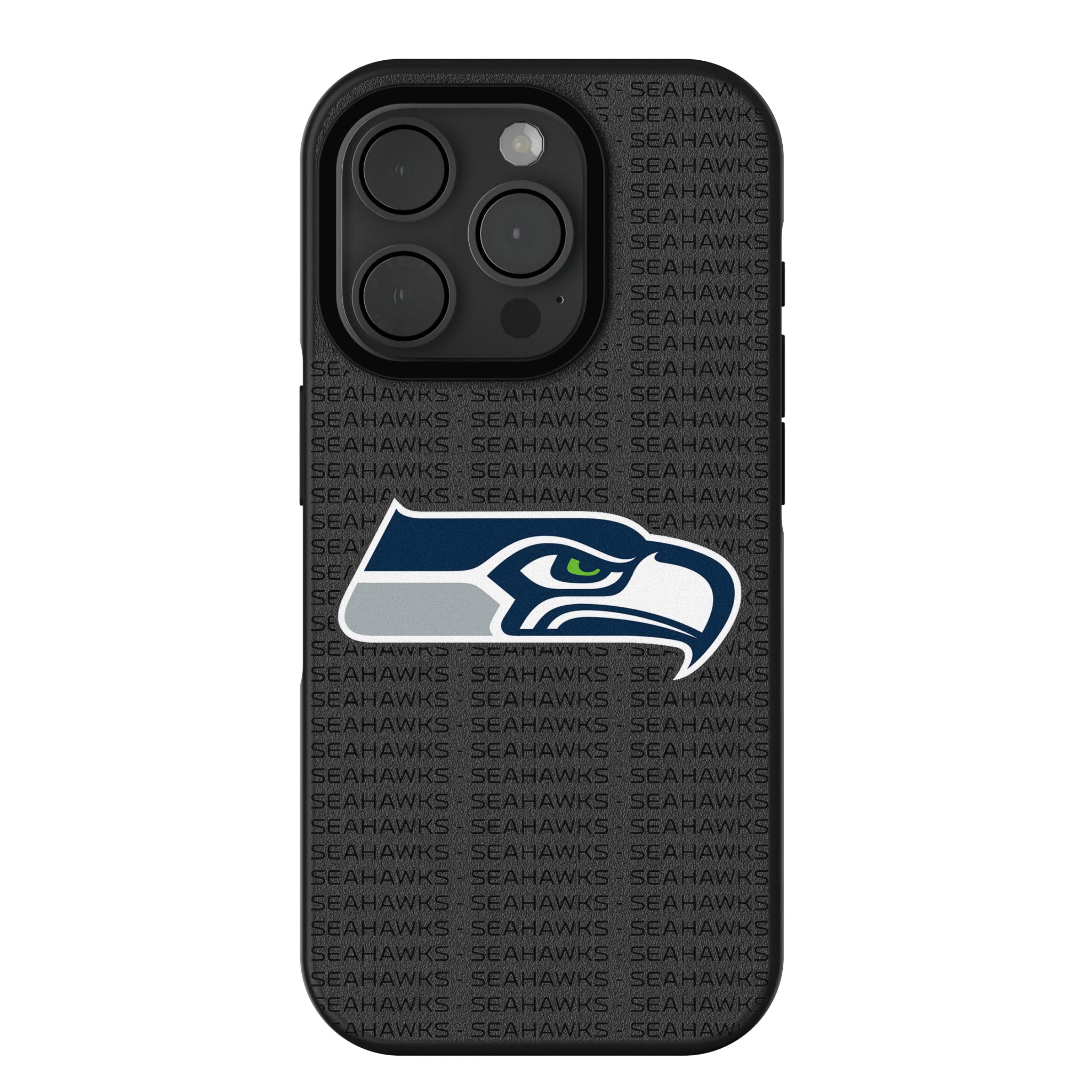 Seattle Seahawks Text Backdrop iPhone Bump Phone Case for Apple iPhone