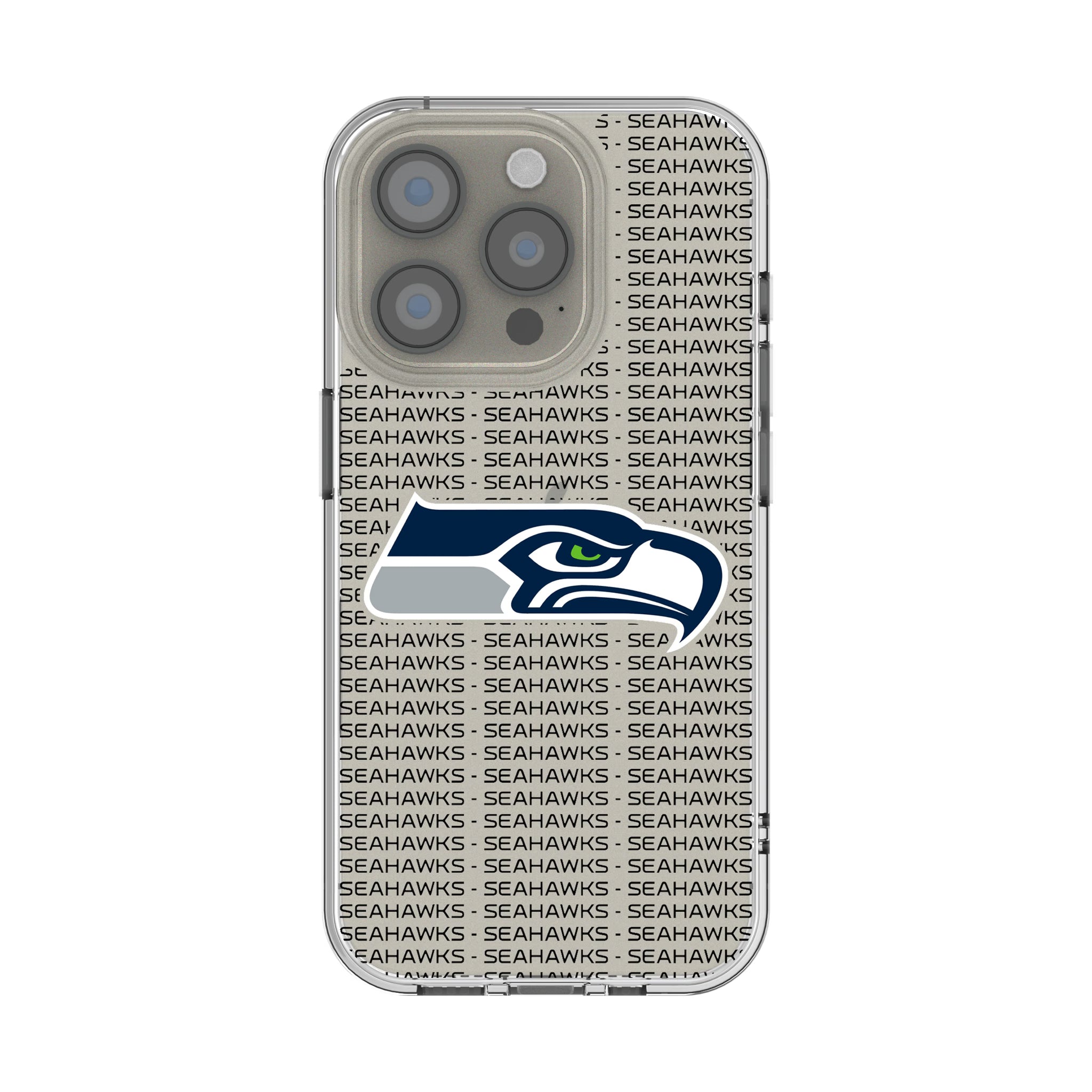 Seattle Seahawks Text Backdrop iPhone Clear Phone Case for Apple iPhone
