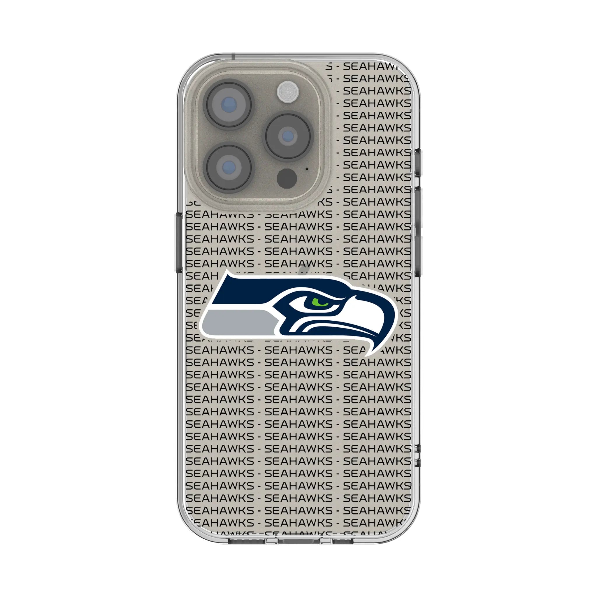 Seattle Seahawks Text Backdrop iPhone Clear Phone Case for Apple iPhone