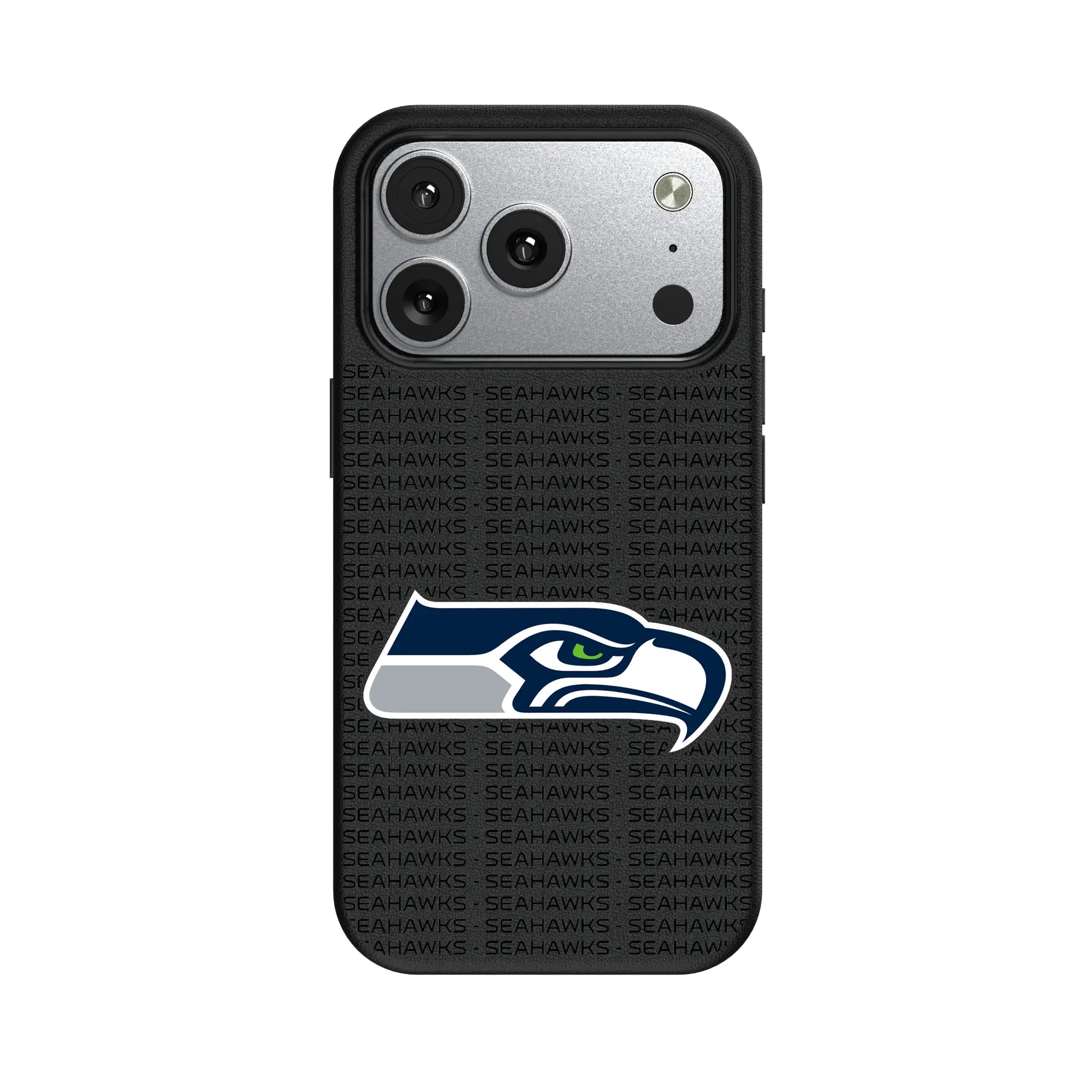 Seattle Seahawks Text Backdrop iPhone MagSafe Compatible Phone Case for Apple iPhone#Device_iPhone 17 Pro
