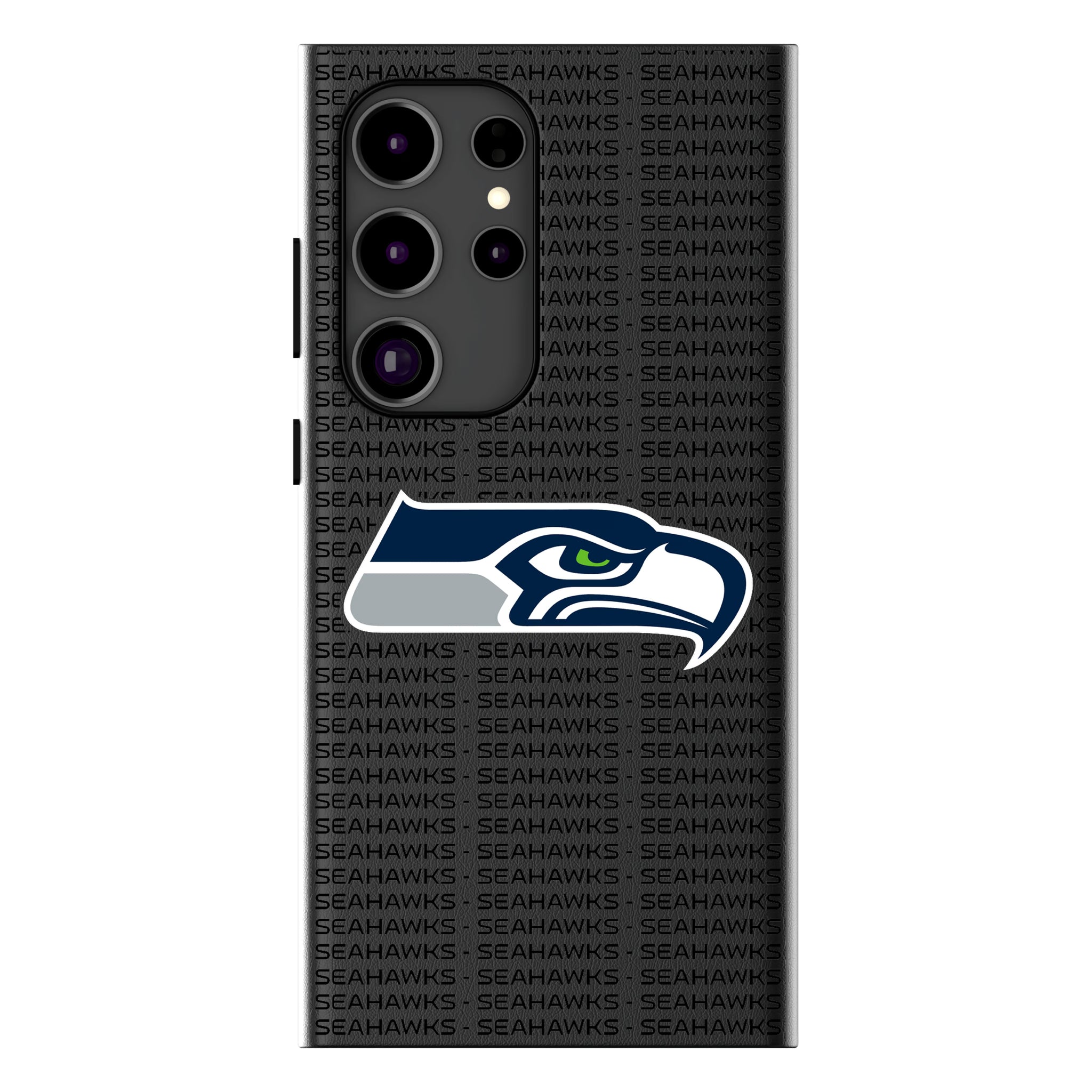 Seattle Seahawks Text Backdrop Galaxy MagSafe Compatible Phone Case for Samsung Galaxy