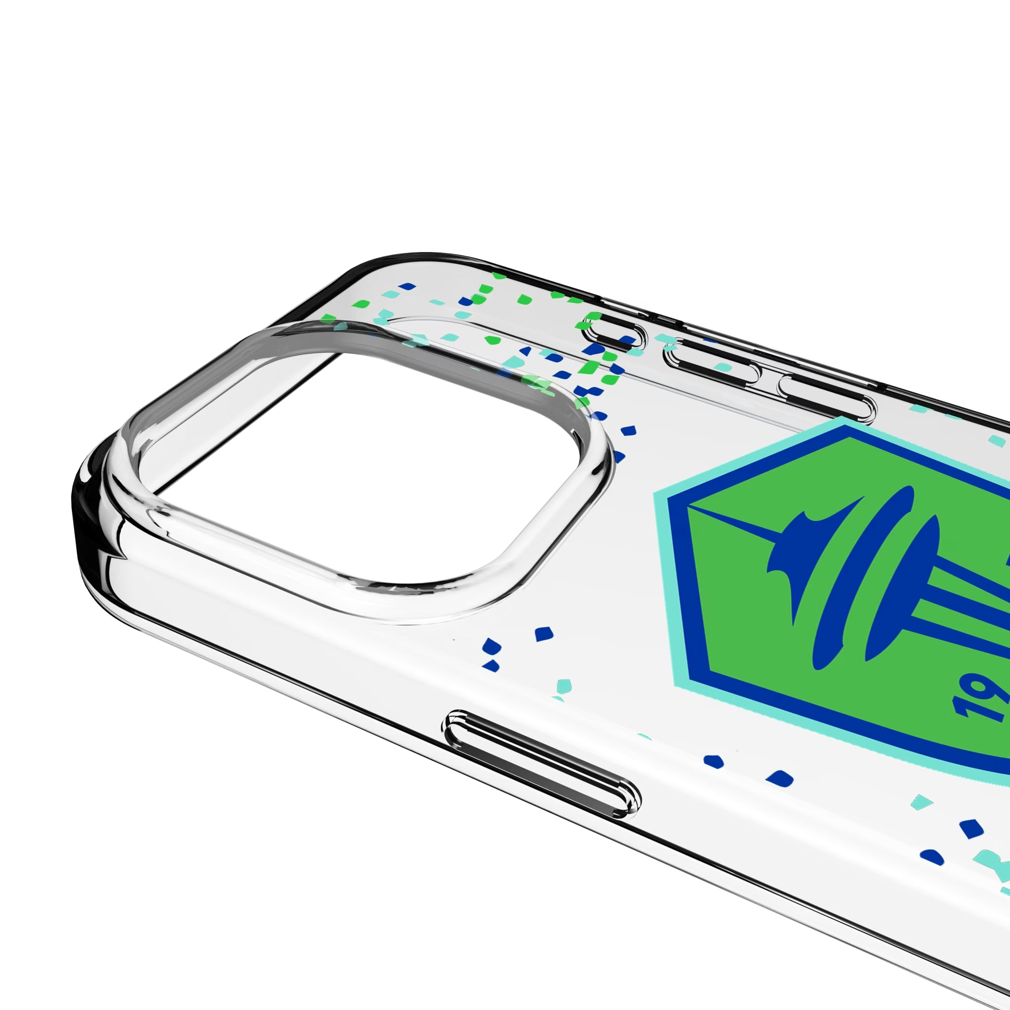 Seattle Sounders FC Confetti iPhone Clear Phone Case for Apple iPhone - Detail