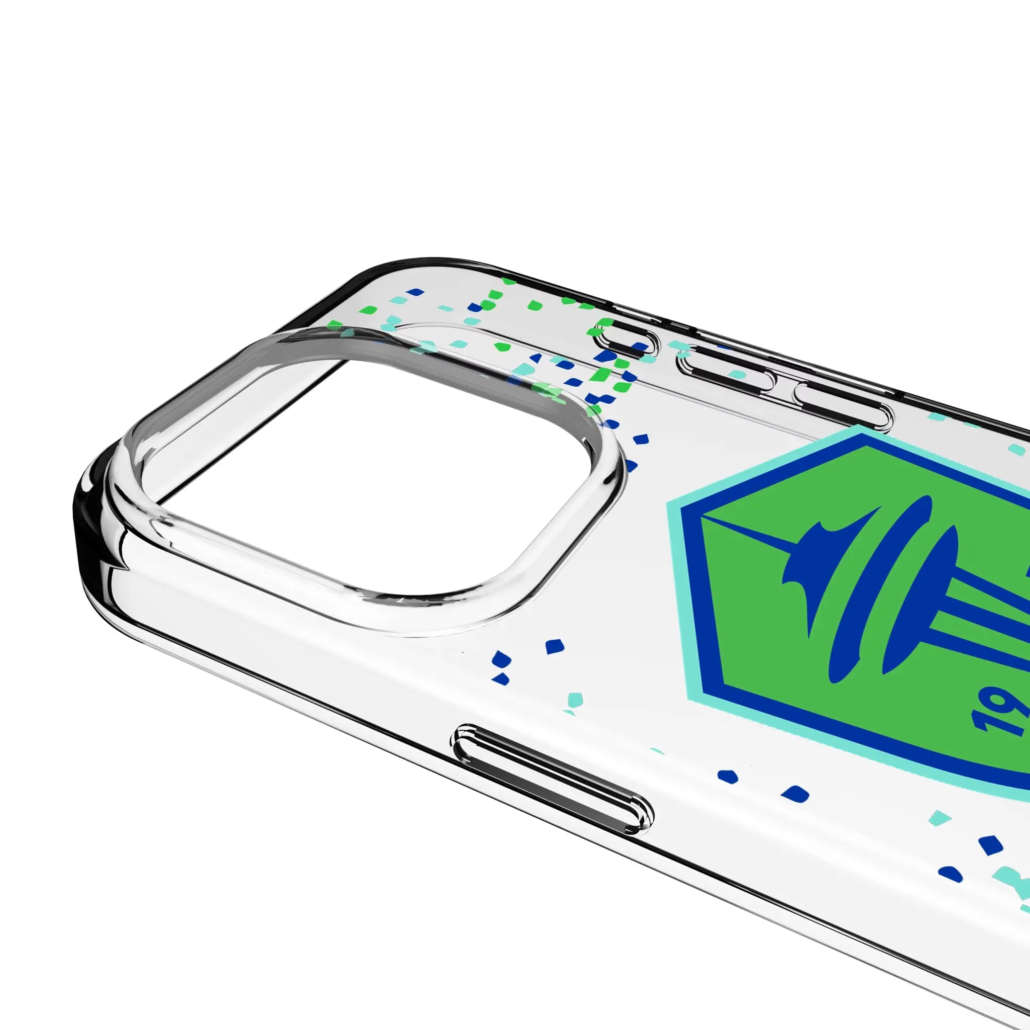 Seattle Sounders FC Confetti iPhone Clear Phone Case for Apple iPhone - Detail