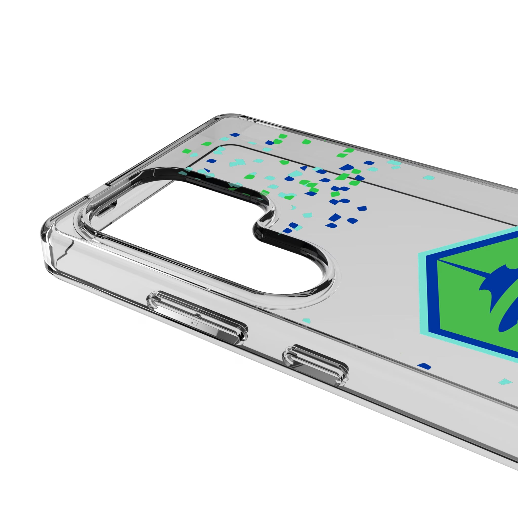 Seattle Sounders FC Confetti Galaxy Clear Phone Case for Samsung Galaxy - Detail