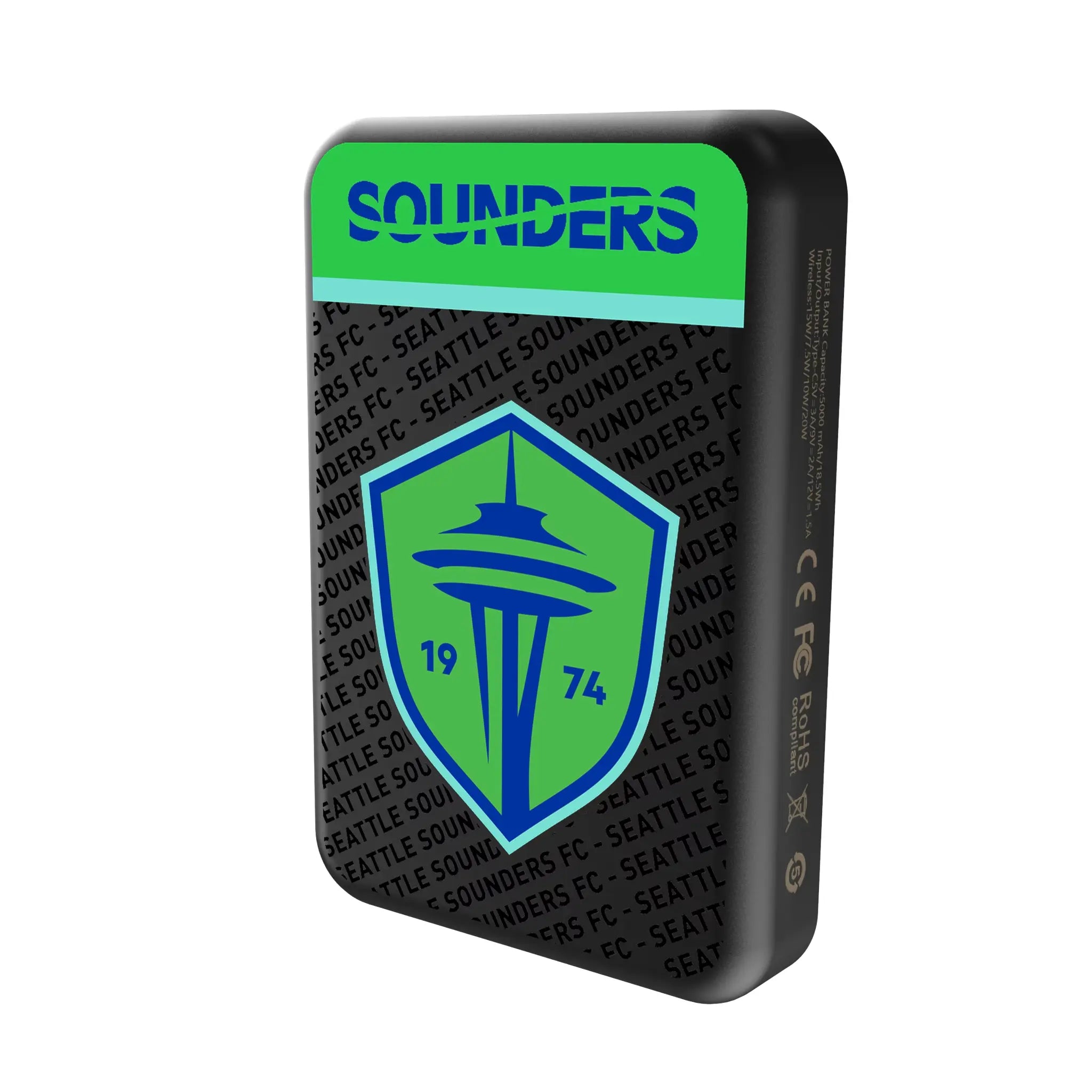 Seattle Sounders FC Endzone Plus Wireless Mag Power Bank