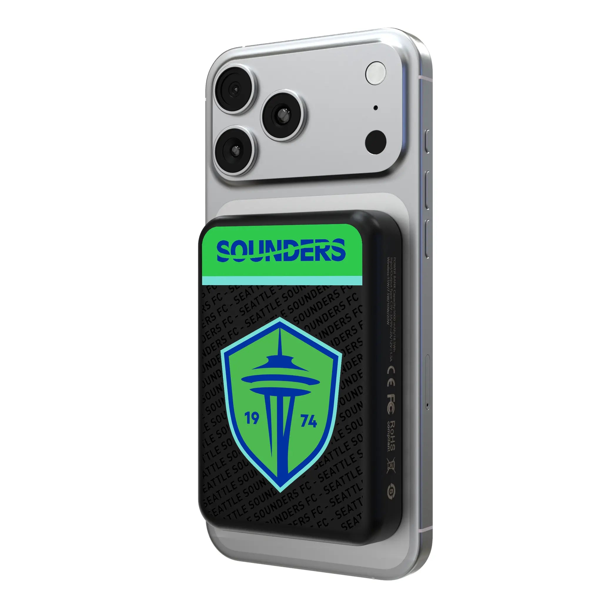 Seattle Sounders FC Endzone Plus Wireless Mag Power Bank