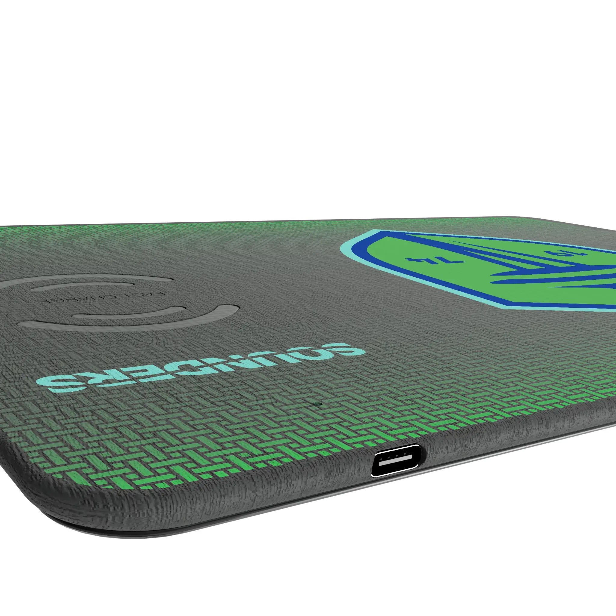 Seattle Sounders FC Linen 15-Watt Wireless Charger and Mouse Pad
