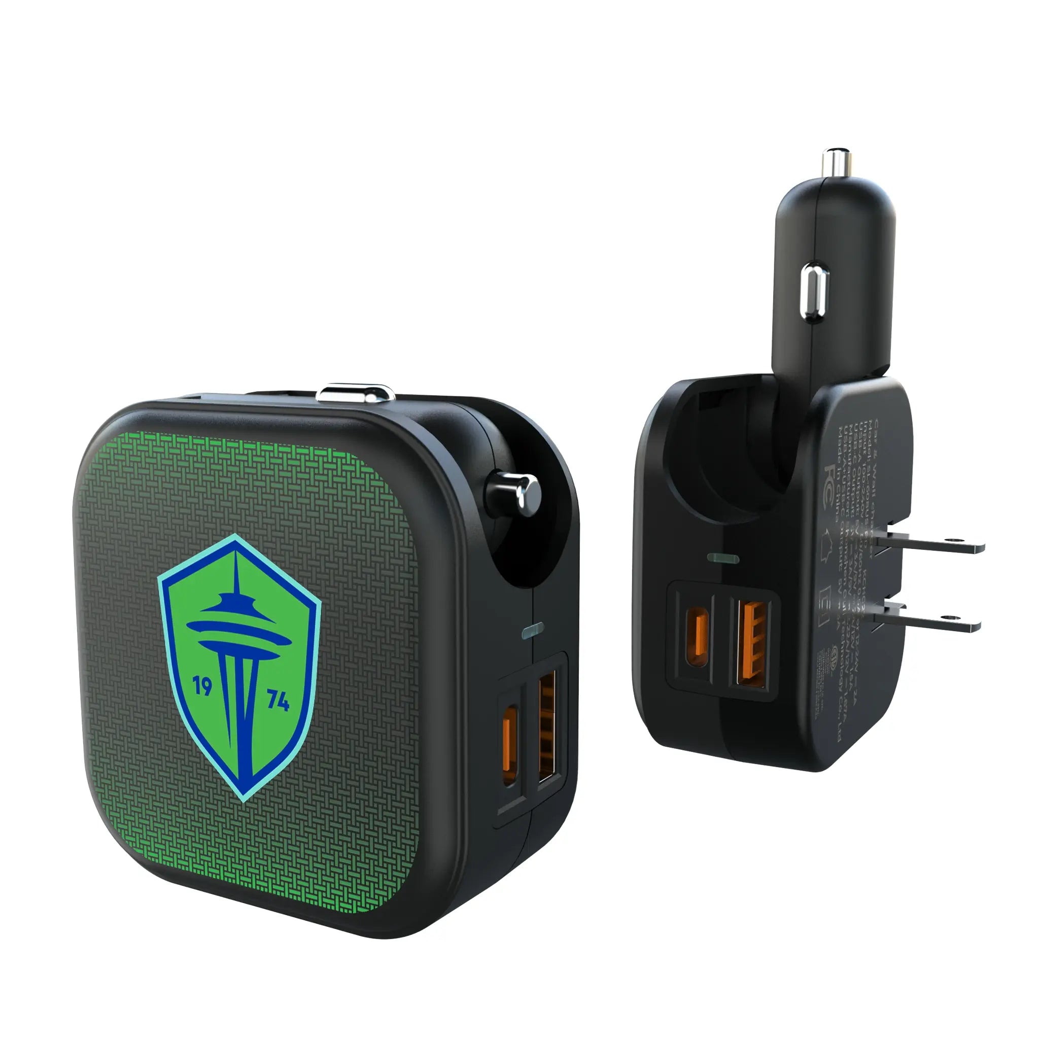 Seattle Sounders FC Linen 2 in 1 USB A/C Charger