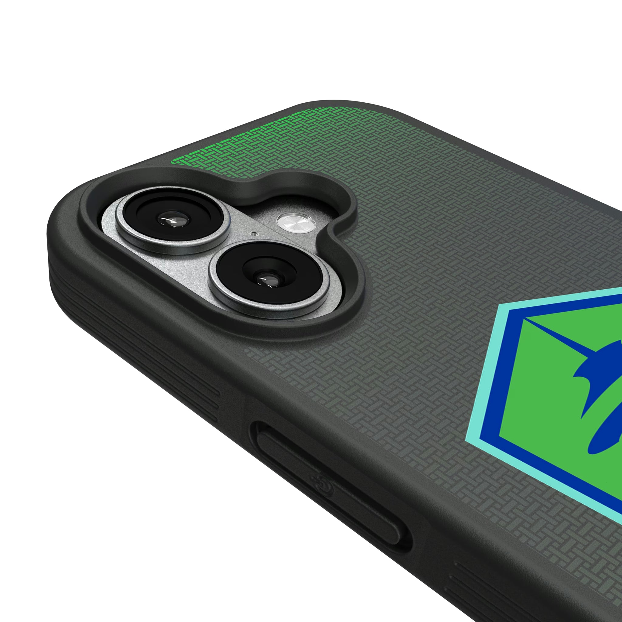 Seattle Sounders FC Linen iPhone Bump Phone Case for Apple iPhone - Detail#Device_iPhone 17