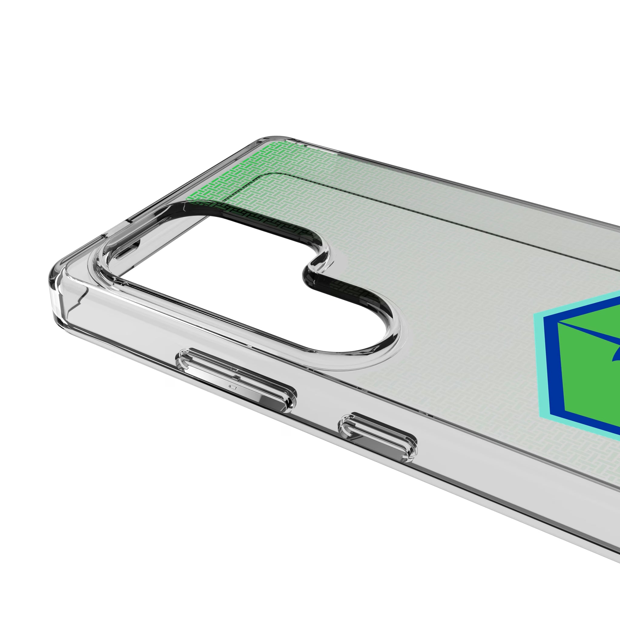 Seattle Sounders FC Linen Galaxy Clear Phone Case for Samsung Galaxy - Detail