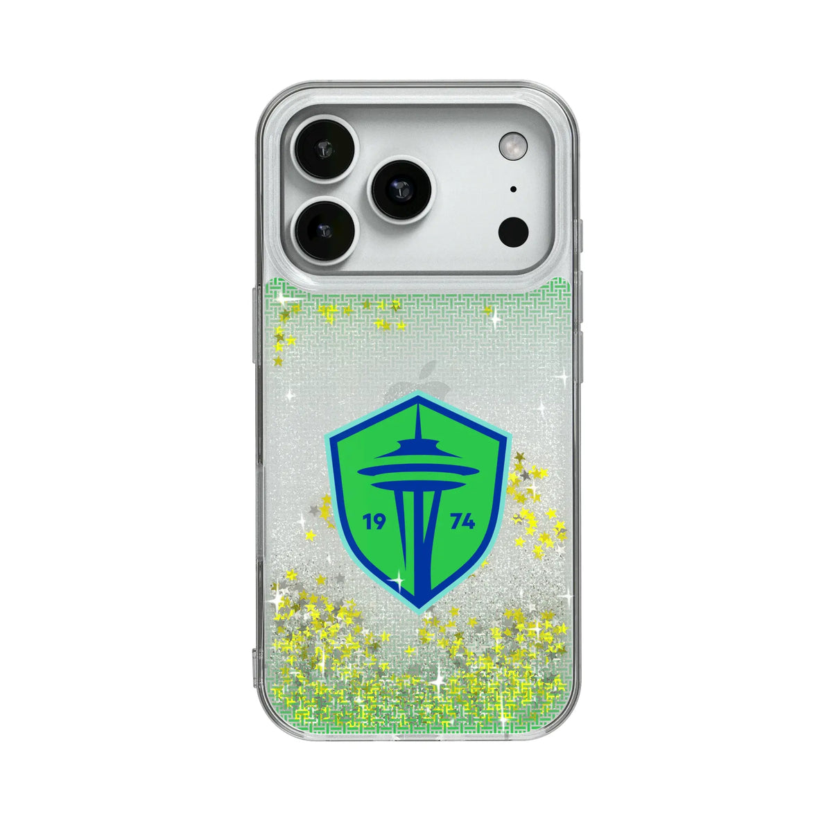 Seattle Sounders FC Linen Glitter Phone Case for Apple iPhone
