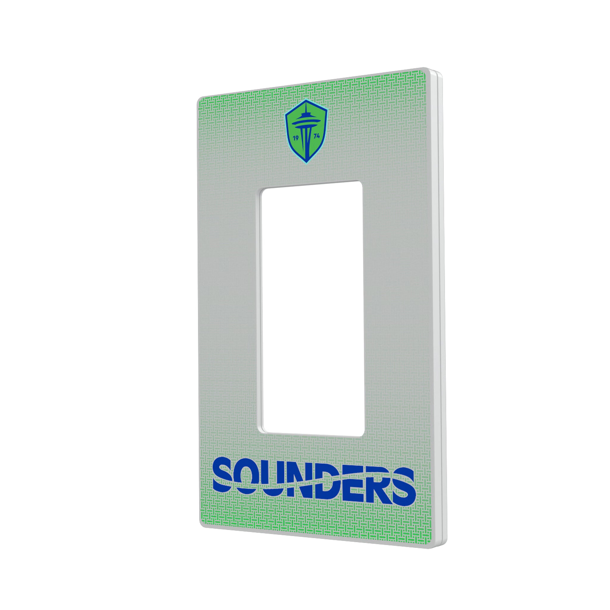 Seattle Sounders FC Linen Hidden-Screw Light Switch Plate#Style_Single Rocker