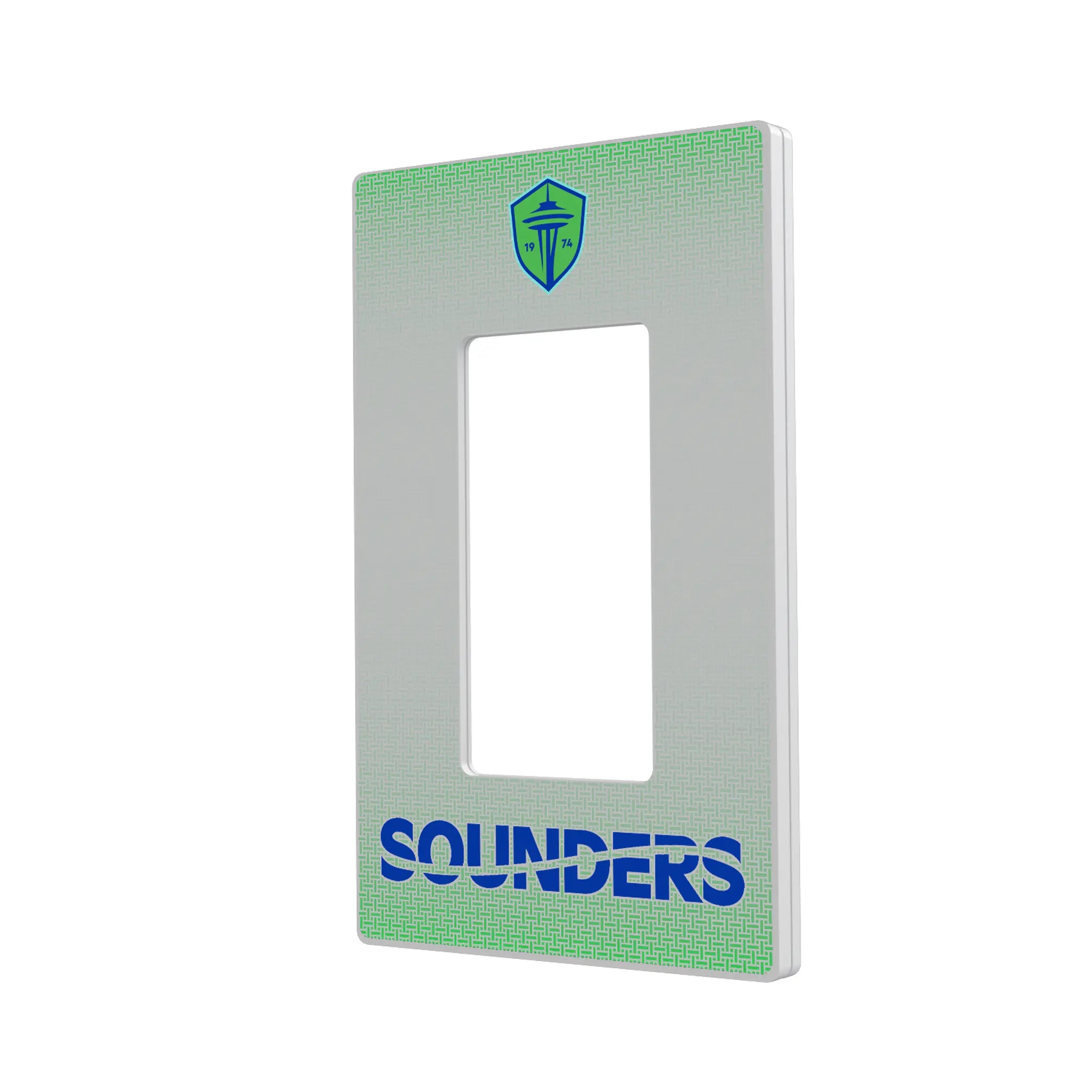 Seattle Sounders FC Linen Hidden-Screw Light Switch Plate#Style_Single Rocker