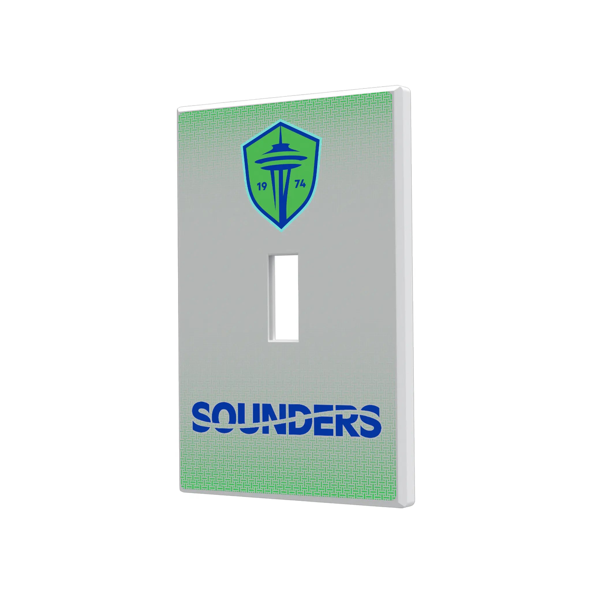 Seattle Sounders FC Linen Hidden-Screw Light Switch Plate#Style_Single Toggle