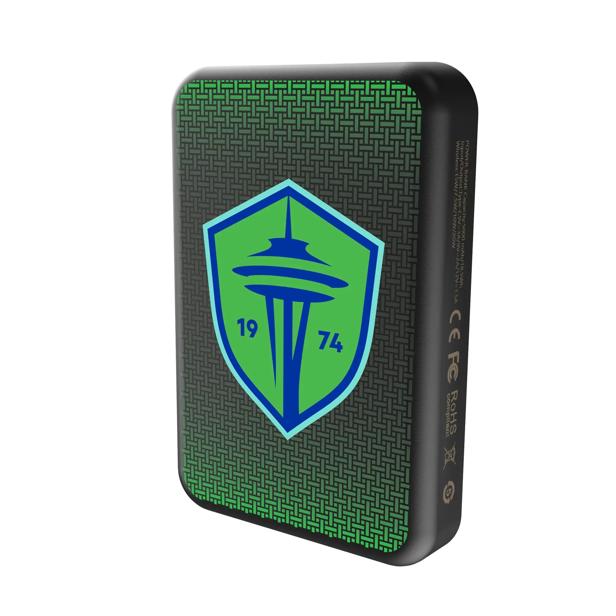 Seattle Sounders FC Linen Wireless Mag Power Bank