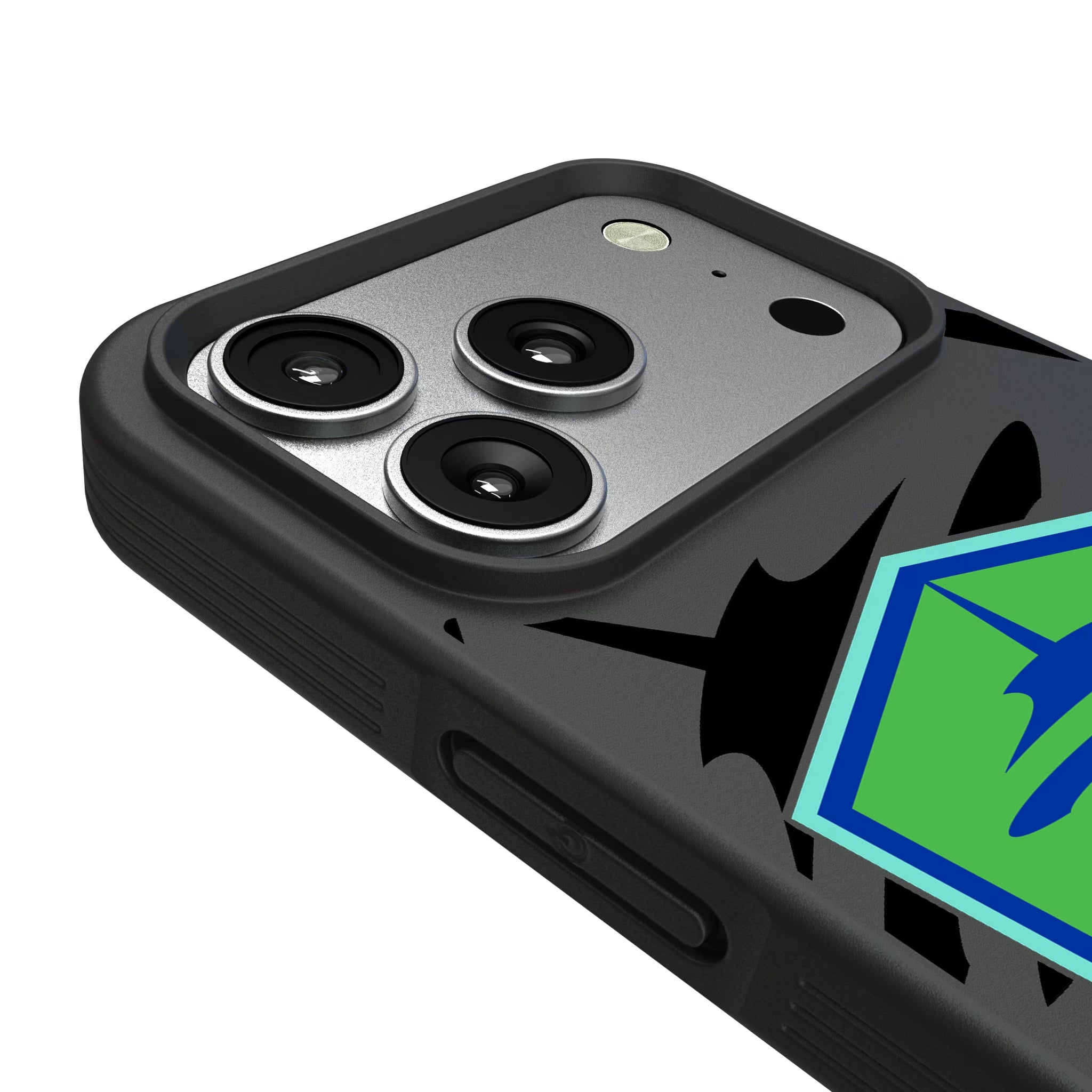 Seattle Sounders FC Monocolor Tilt iPhone Bump Phone Case for Apple iPhone - Detail#Device_iPhone 17 Pro