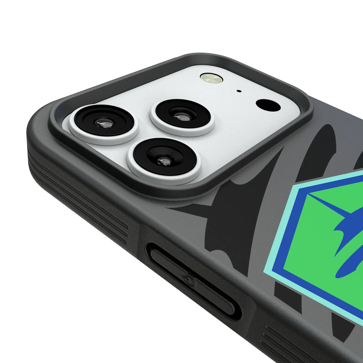 Seattle Sounders FC Monocolor Tilt iPhone Bump Phone Case for Apple iPhone - Detail#Device_iPhone 18 Pro