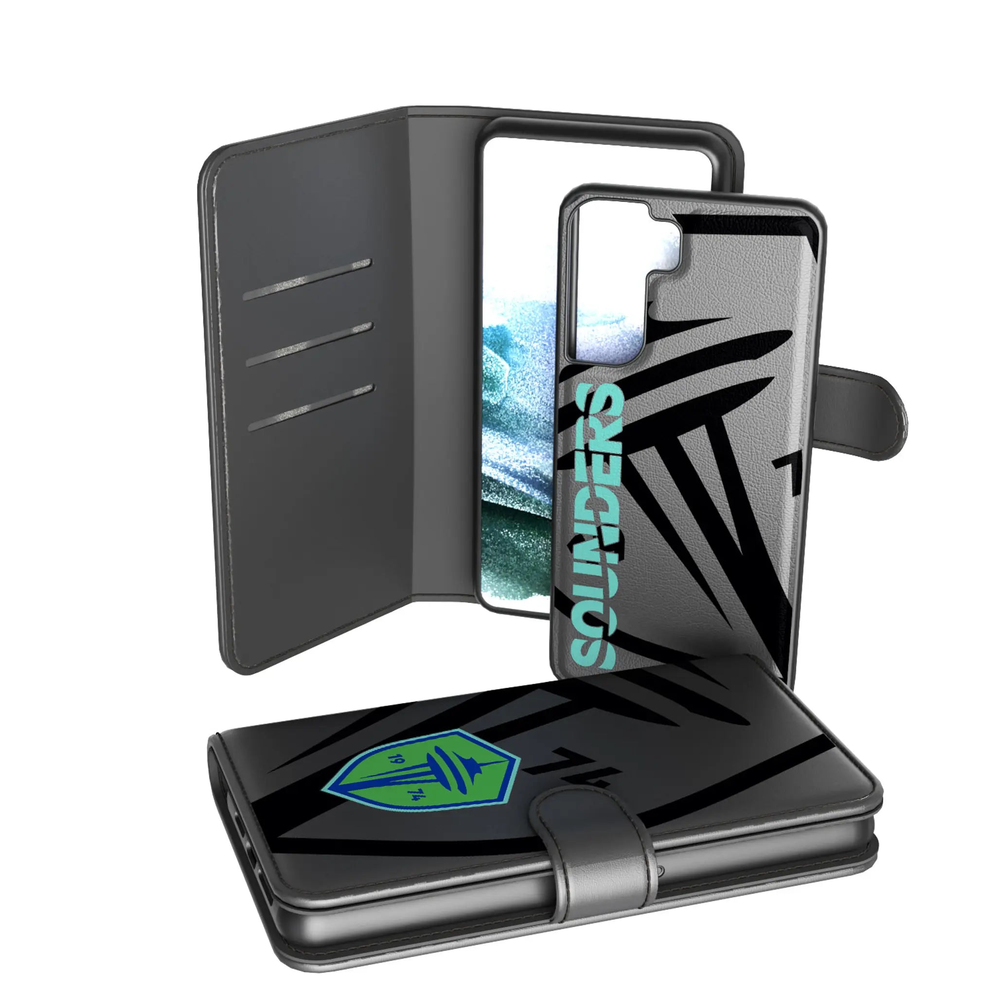 Seattle Sounders FC Monocolor Tilt Galaxy Wallet Phone Case for Samsung Galaxy