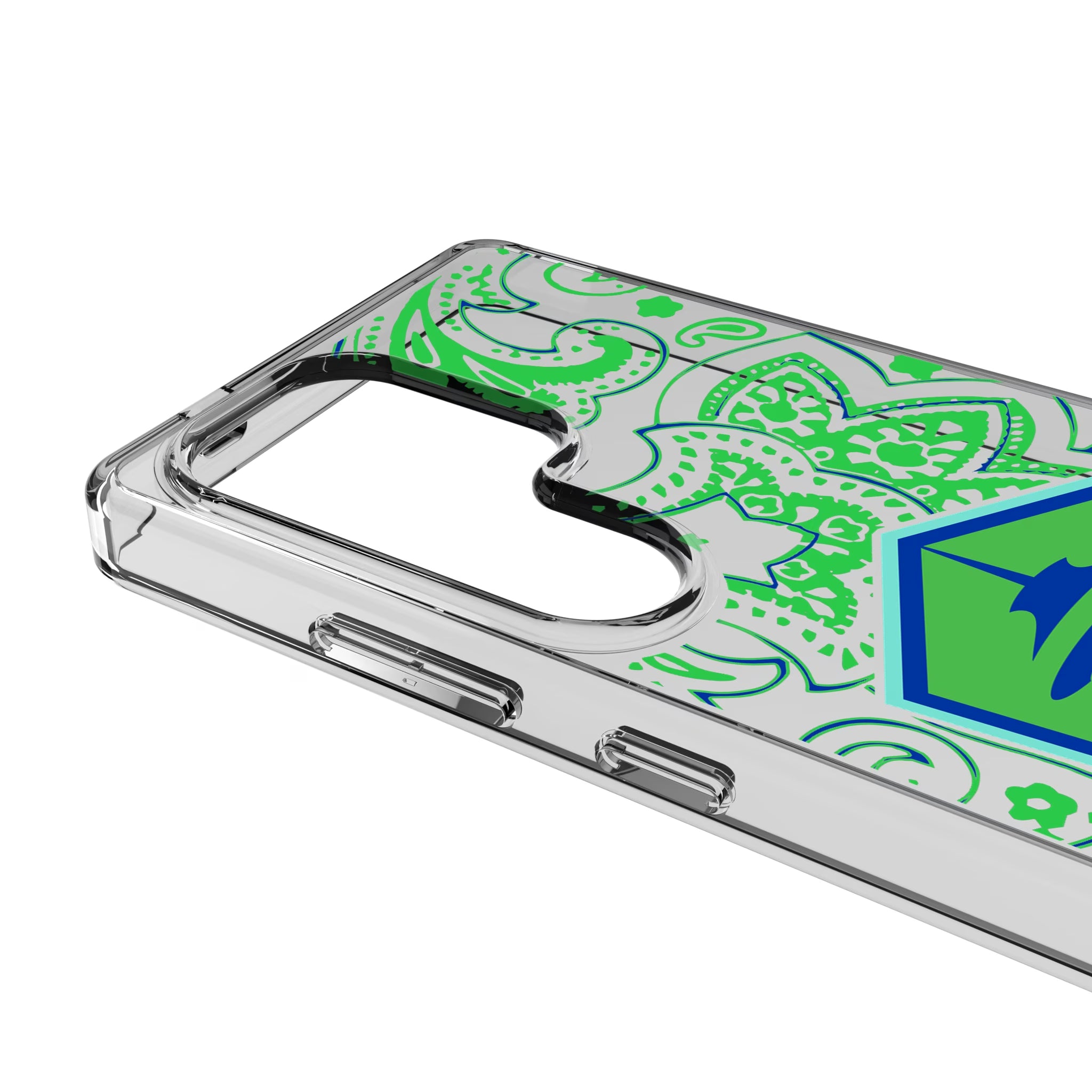Seattle Sounders FC Paisley Galaxy Clear Phone Case for Samsung Galaxy - Detail