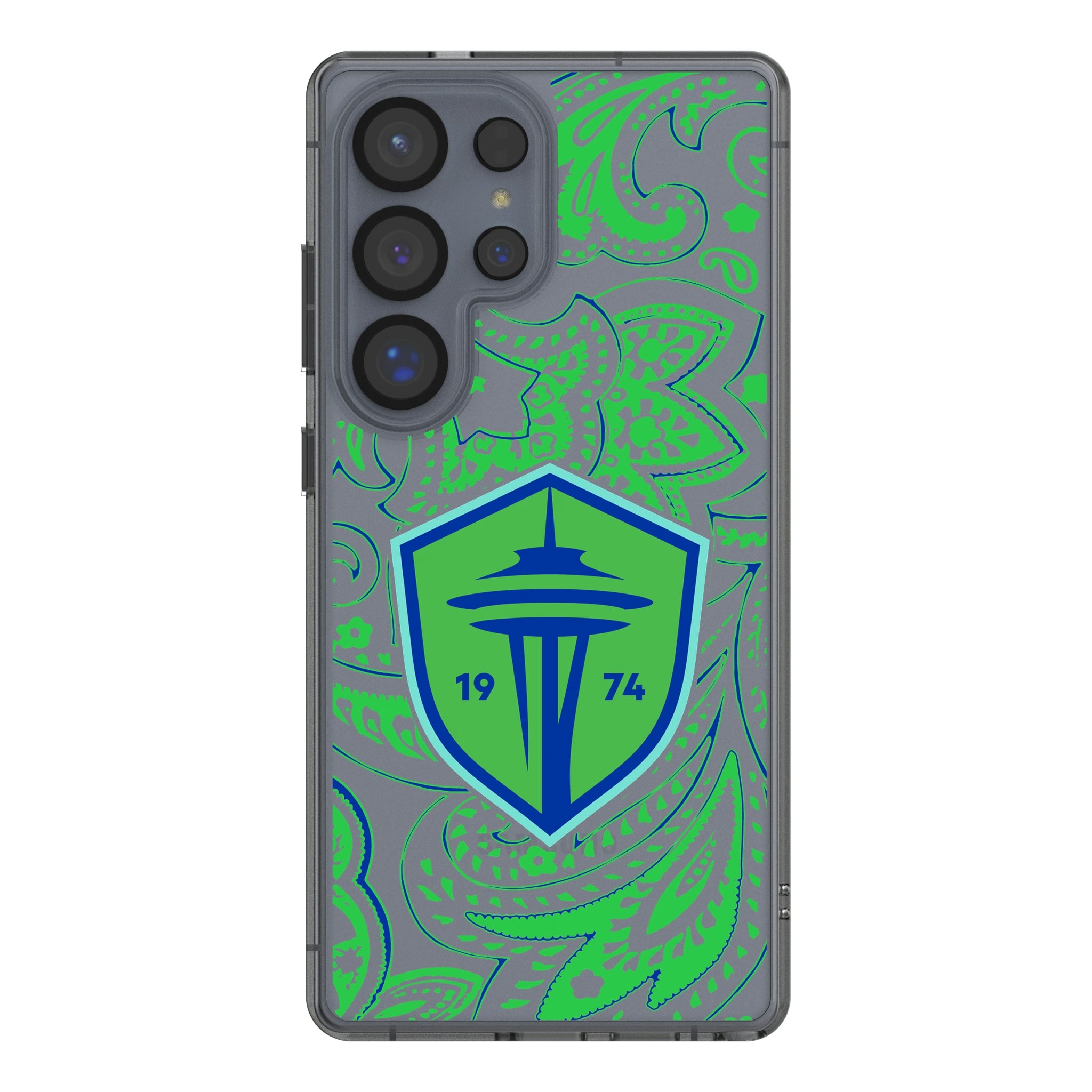 Seattle Sounders FC Paisley Galaxy Clear Phone Case for Samsung Galaxy