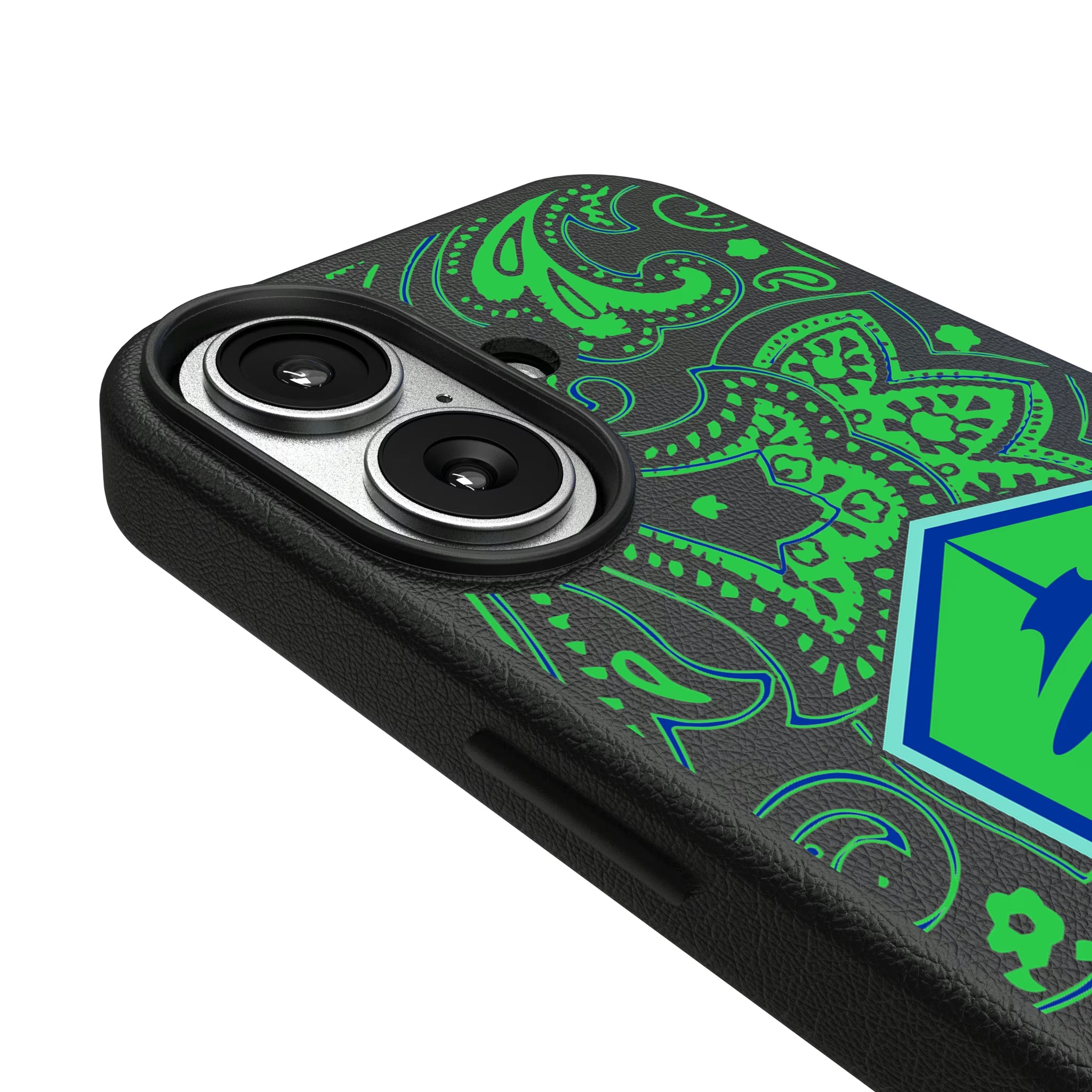 Seattle Sounders FC Paisley iPhone MagSafe Compatible Phone Case for Apple iPhone - Detail#Device_iPhone 17