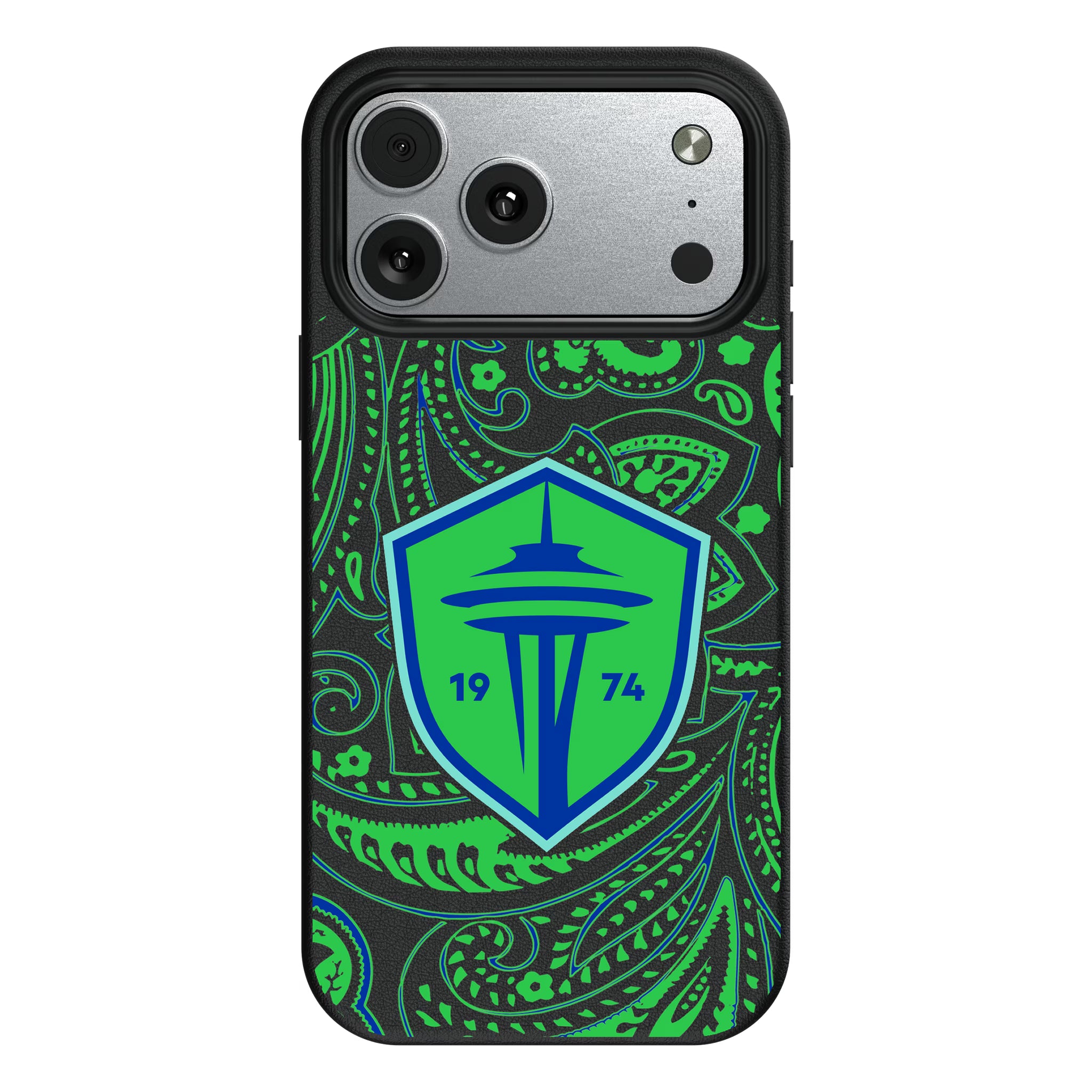 Seattle Sounders FC Paisley iPhone MagSafe Compatible Phone Case for Apple iPhone#Device_iPhone 17 Pro Max