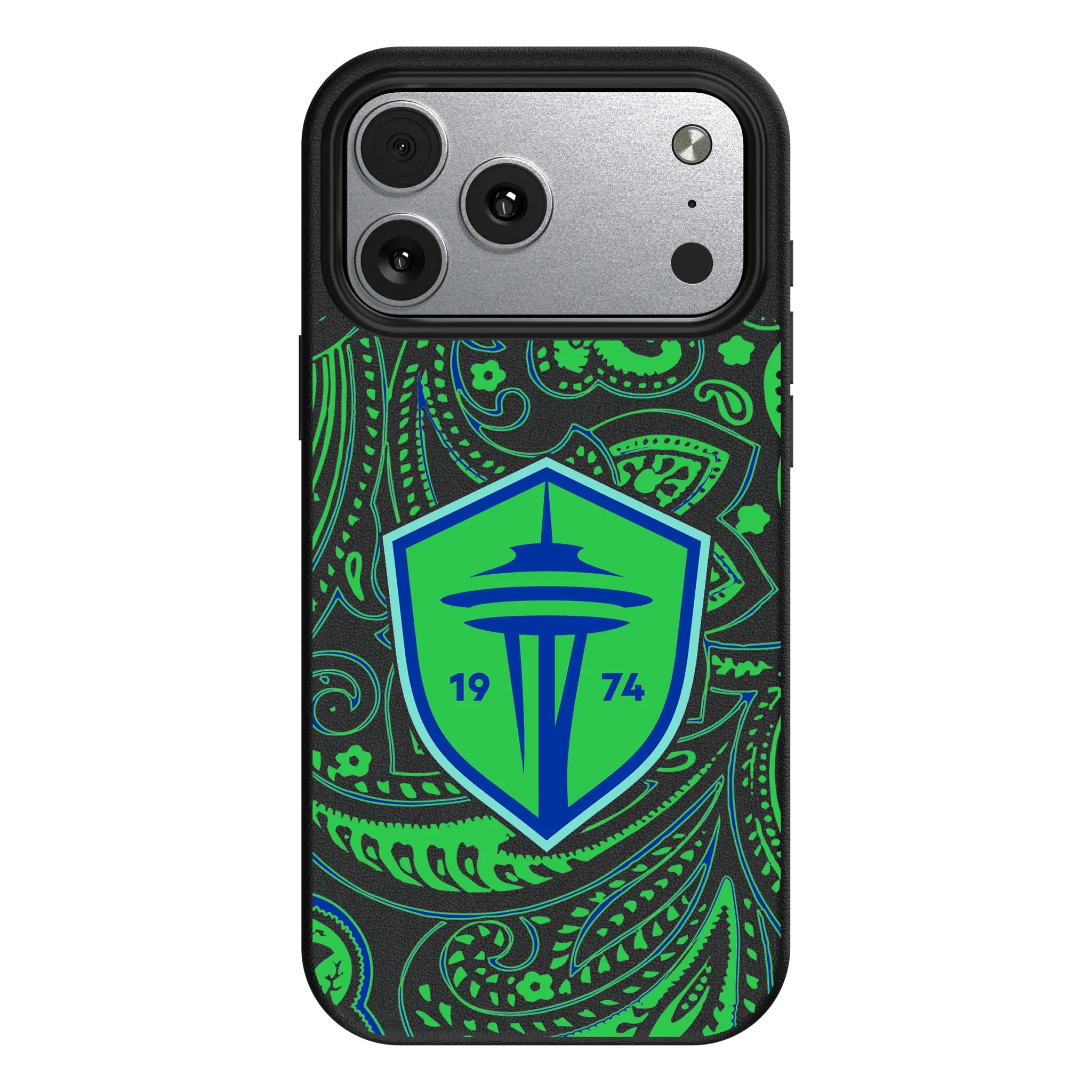 Seattle Sounders FC Paisley iPhone MagSafe Compatible Phone Case for Apple iPhone#Device_iPhone 17 Pro Max