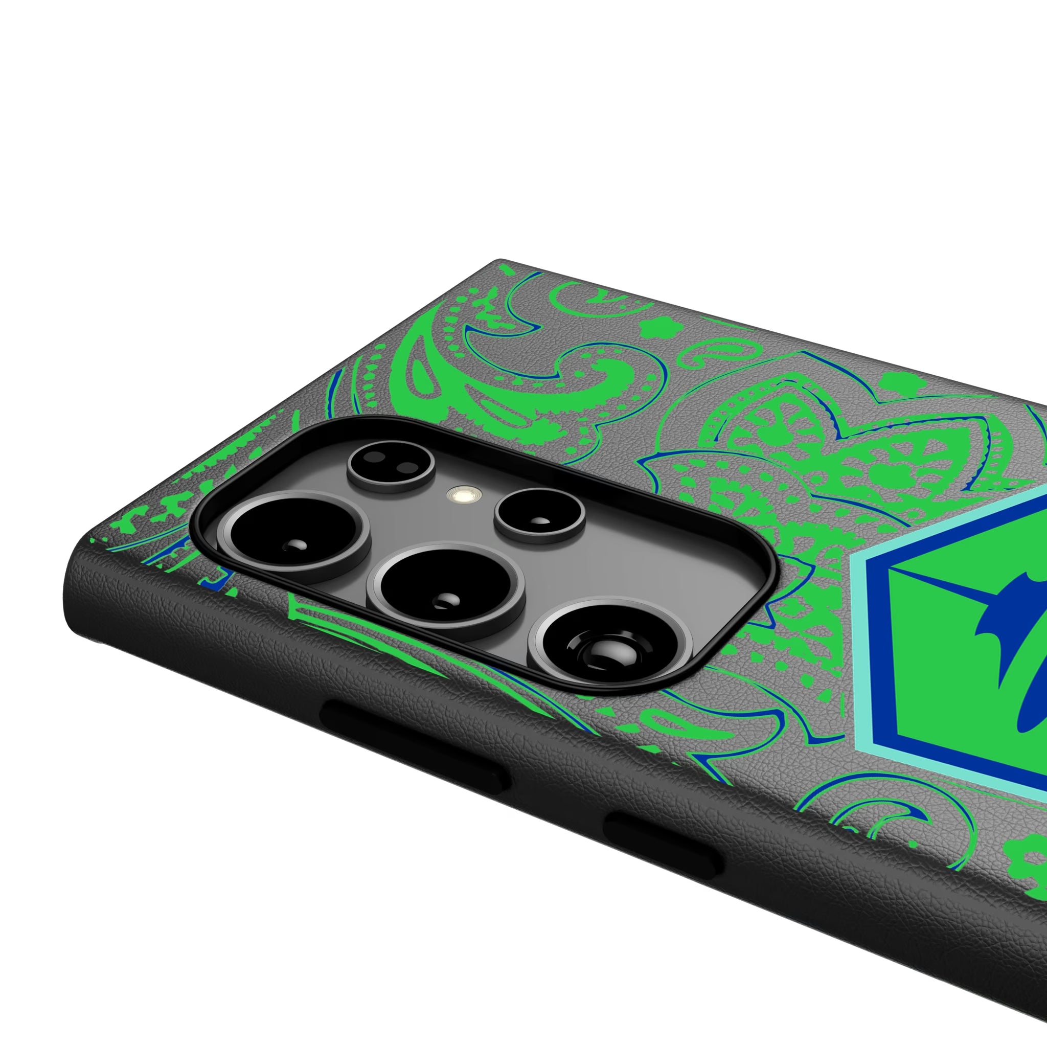 Seattle Sounders FC Paisley Galaxy MagSafe Compatible Phone Case for Samsung Galaxy - Detail