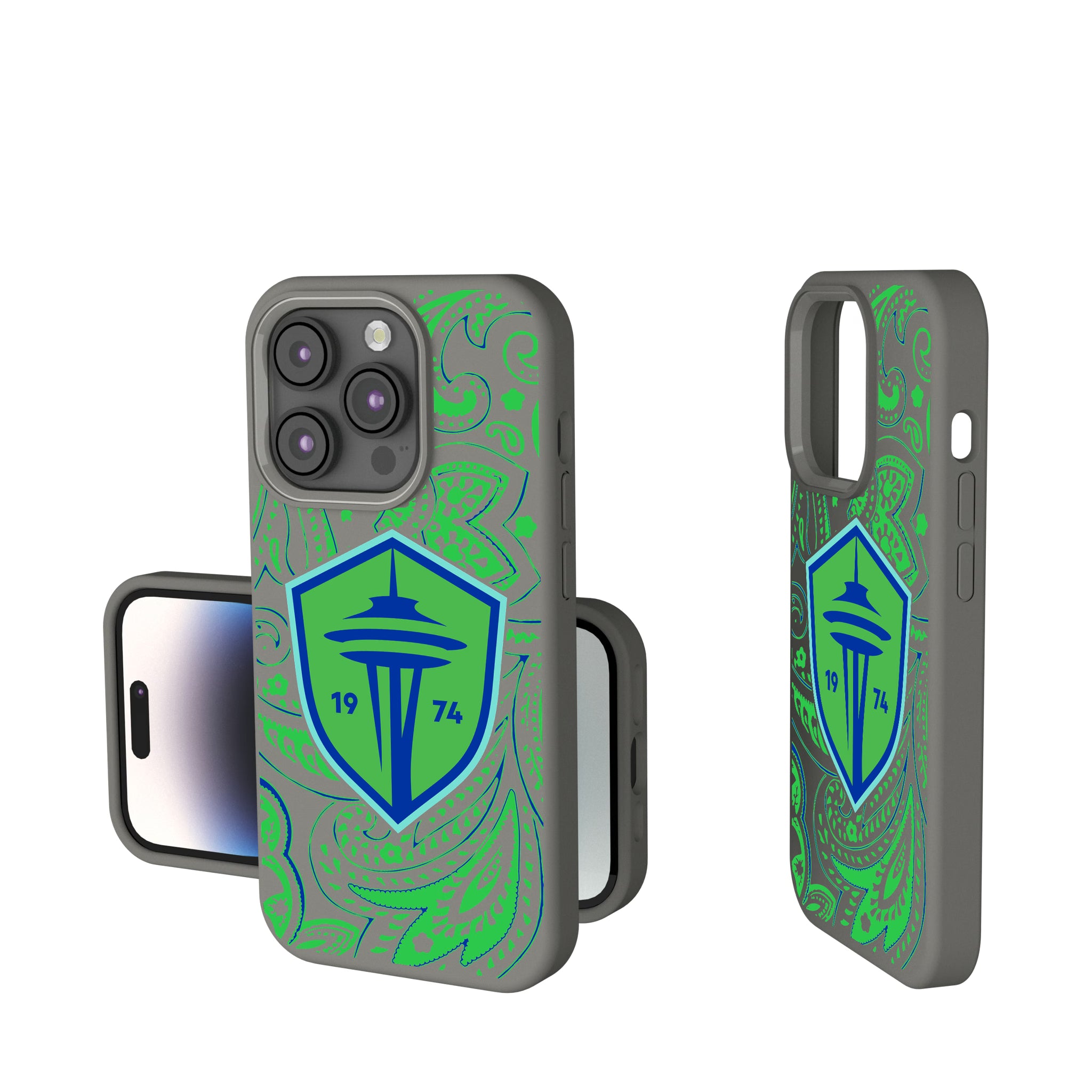 Seattle Sounders FC Paisley iPhone Soft Touch Phone Case for Apple iPhone