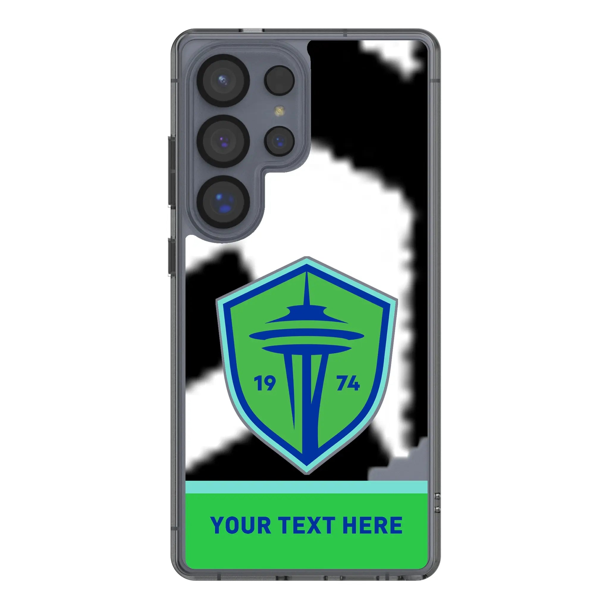 Seattle Sounders FC Personalized EndZone Plus Galaxy Clear Phone Case for Samsung Galaxy