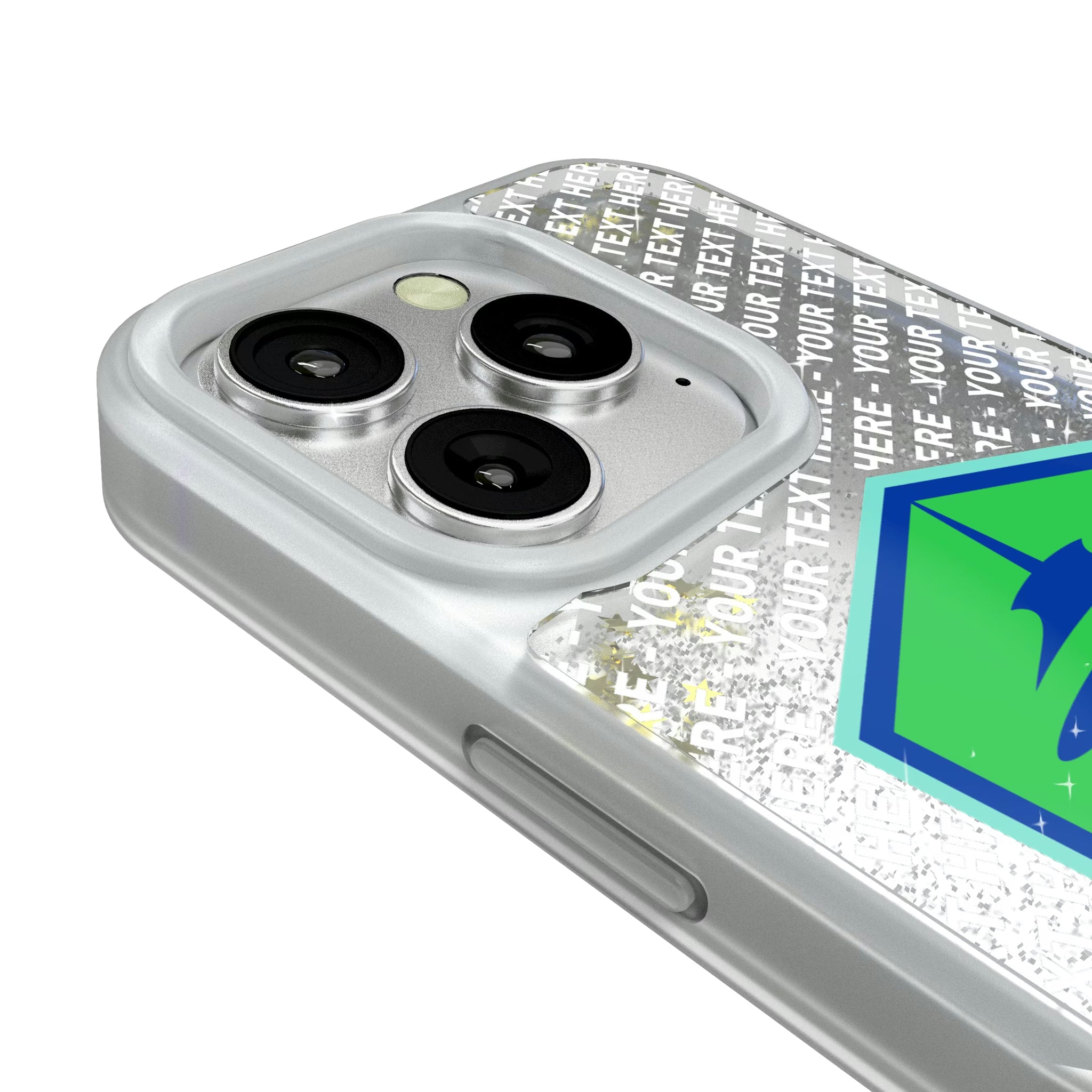 Seattle Sounders FC Personalized EndZone Plus iPhone Glitter Phone Case for Apple iPhone - Detail#Device_iPhone 16 Pro